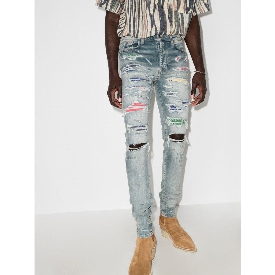 Amiri NWT Amiri Rainbow Patch Denim Size US 30 / EU 46 - 3 Thumbnail