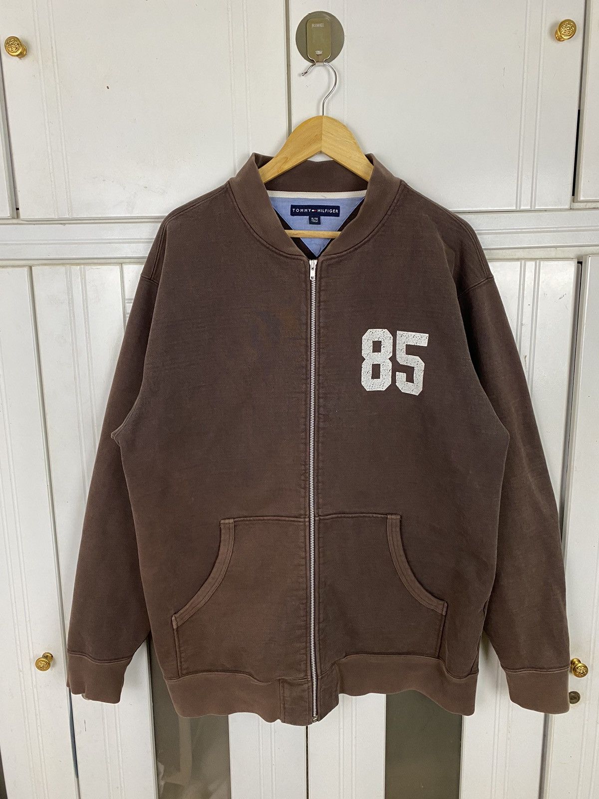 Tommy Hilfiger × Vintage Vintage Tommy Hilfiger Sweater Zip Up Size US XL / EU 56 / 4 - 2 Thumbnail