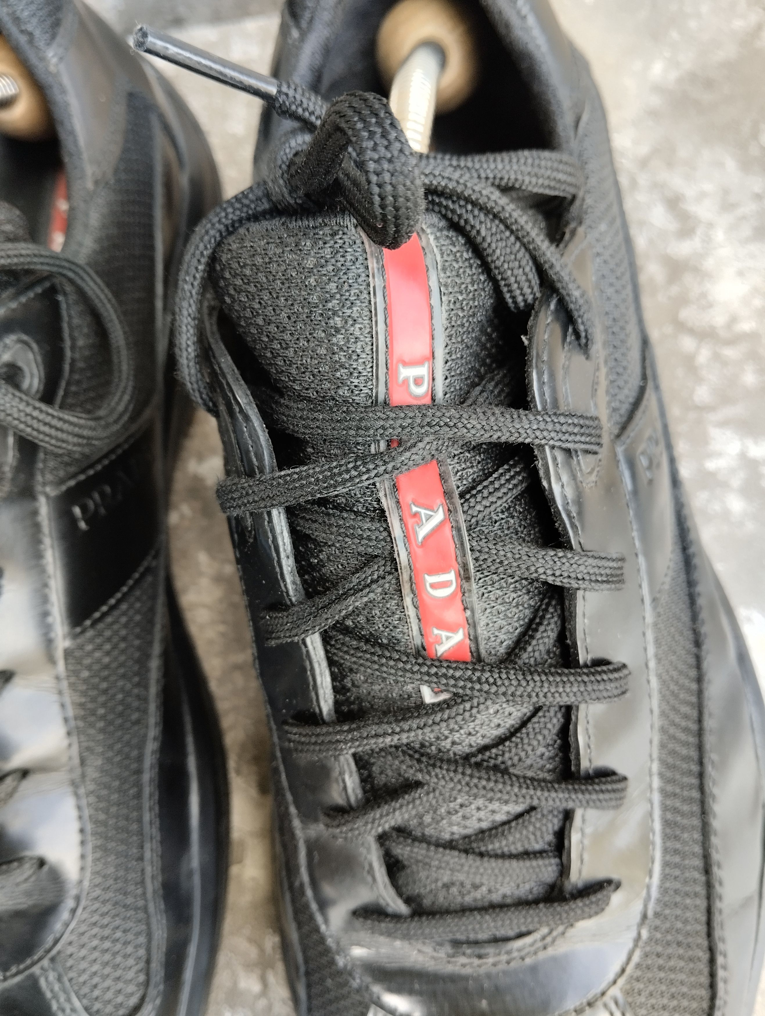 Prada America’s Cup Leather And Mesh Trainers Size US 10.5 / EU 43-44 - 9 Thumbnail
