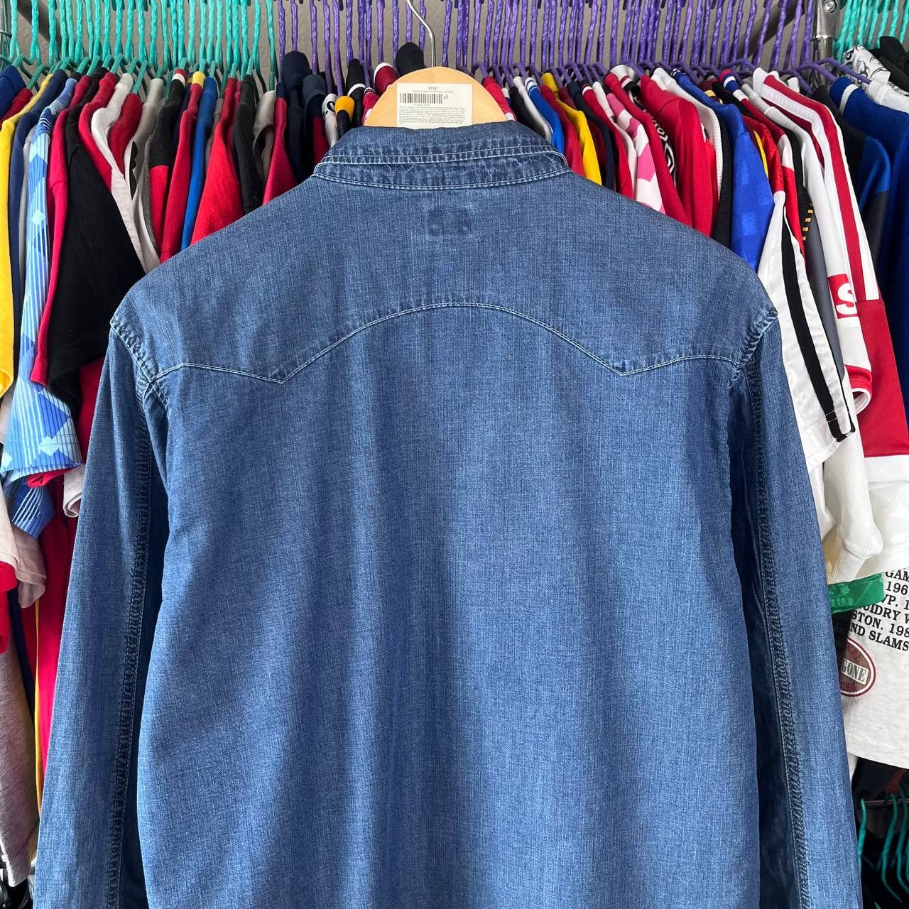 Edwin EDWIN Memphis Blue Denim Button Shirt Size L Size US L / EU 52-54 / 3 - 7 Thumbnail
