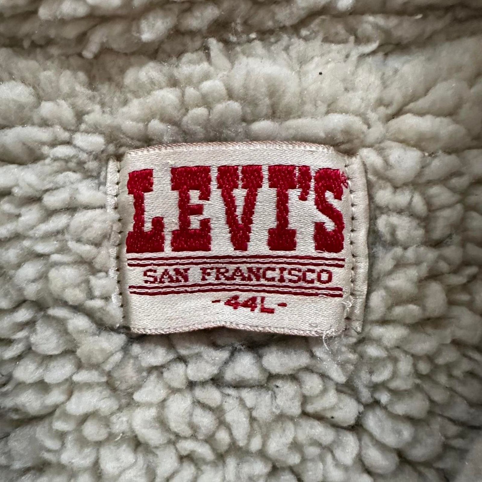 Levi's × Vintage Levis Distressed Sherpa Denim Button Up Jacket Grunge L Size US L / EU 52-54 / 3 - 2 Thumbnail