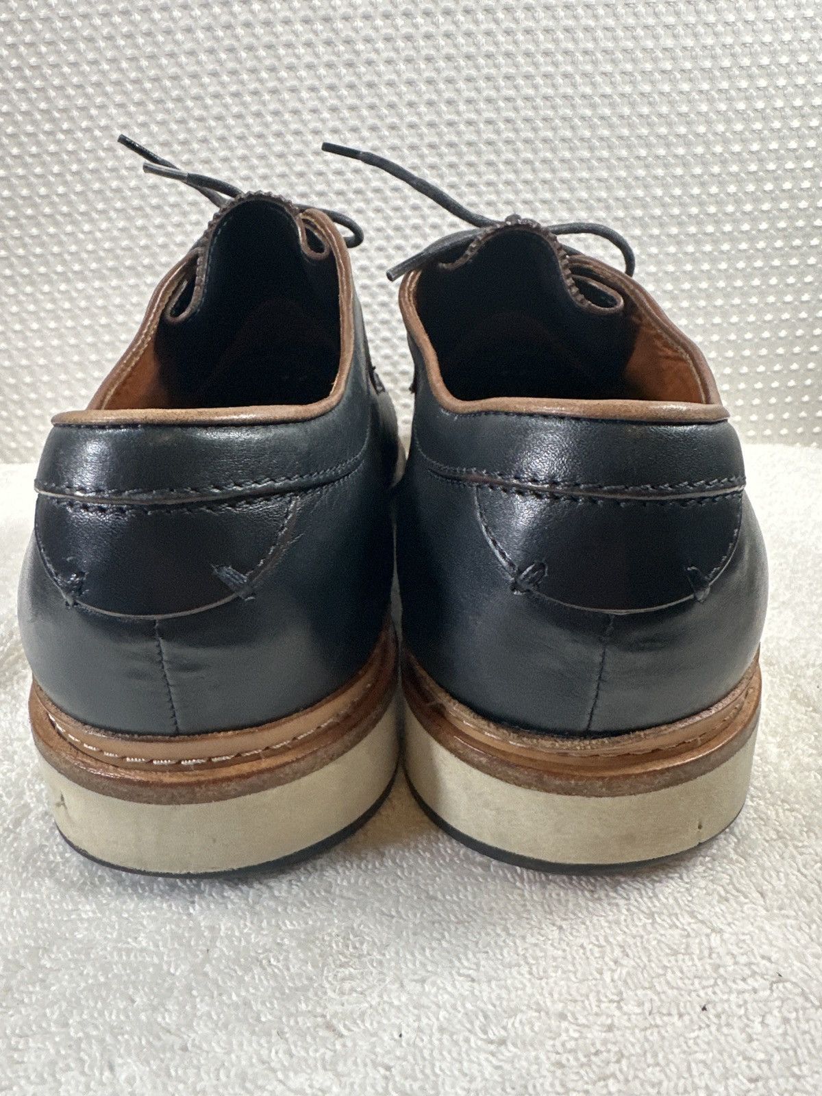 Ermenegildo Zegna Ermenegildo Zegna Look Leather Cap Toe Derby Shoes Size US 10.5 / EU 43-44 - 6 Thumbnail