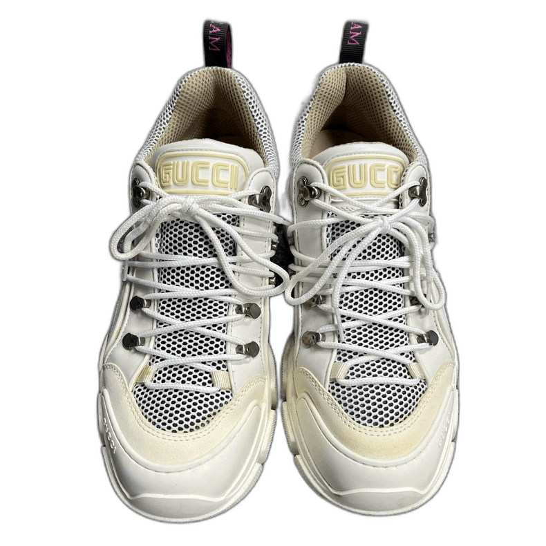 Gucci Gucci White Leather Low Top Sneakers Size US 8 / EU 41 - 1 Thumbnail