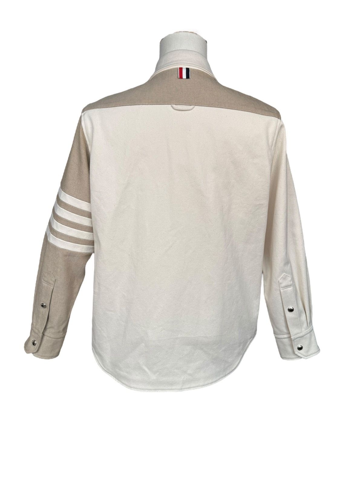 Thom Browne Thom Browne Fun-Mix Selvedge Denim Snap Front Shirt Jacket Size US M / EU 48-50 / 2 - 2 Thumbnail