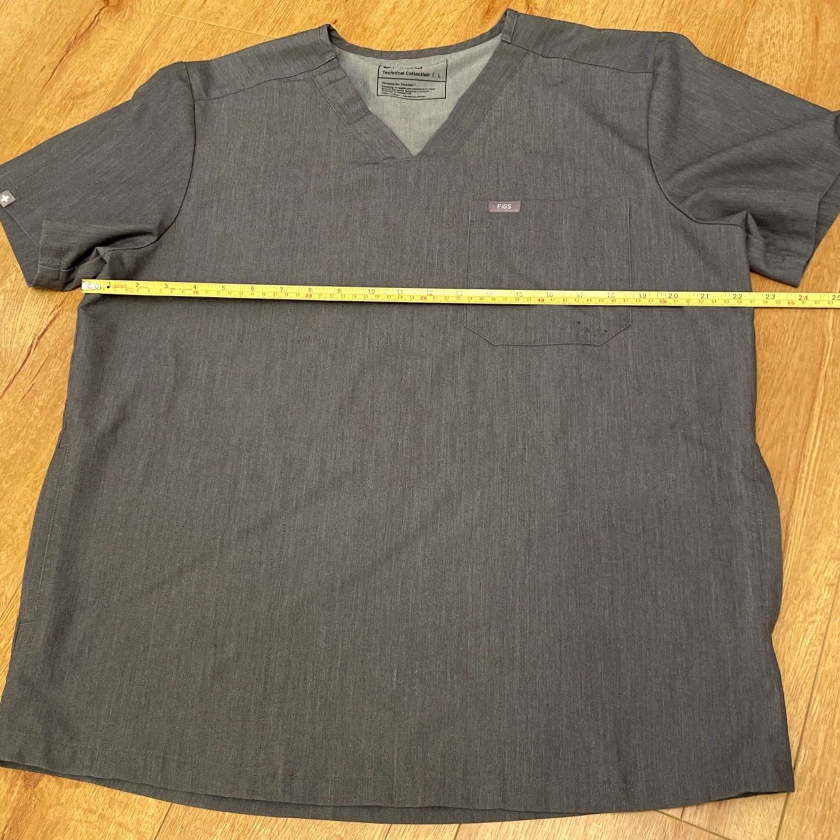 Vintage FIGS Scrubs Top Mens Large Leon 3 Pocket Technical Collection Graphite Gray Mens L Gray Solid Polyester Pre-owned# Size US L / EU 52-54 / 3 - 6 Thumbnail