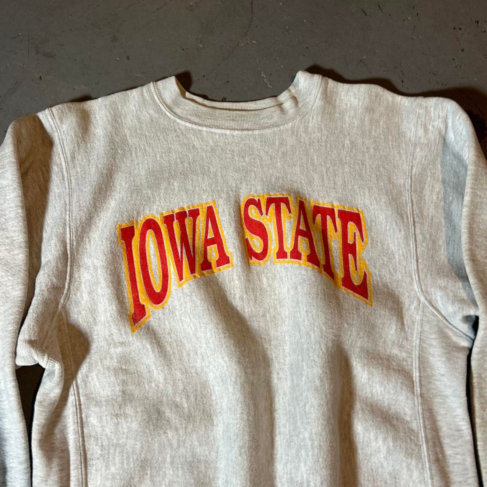 Champion 90s heather grey iowa state pullover crewneck sweater Size US L / EU 52-54 / 3 - 2 Thumbnail