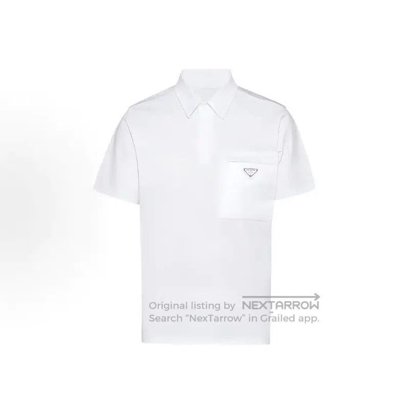 Prada Prada Men's White Cotton T-Shirt in XXL. Size US XXL / EU 58 / 5 - 1 Thumbnail