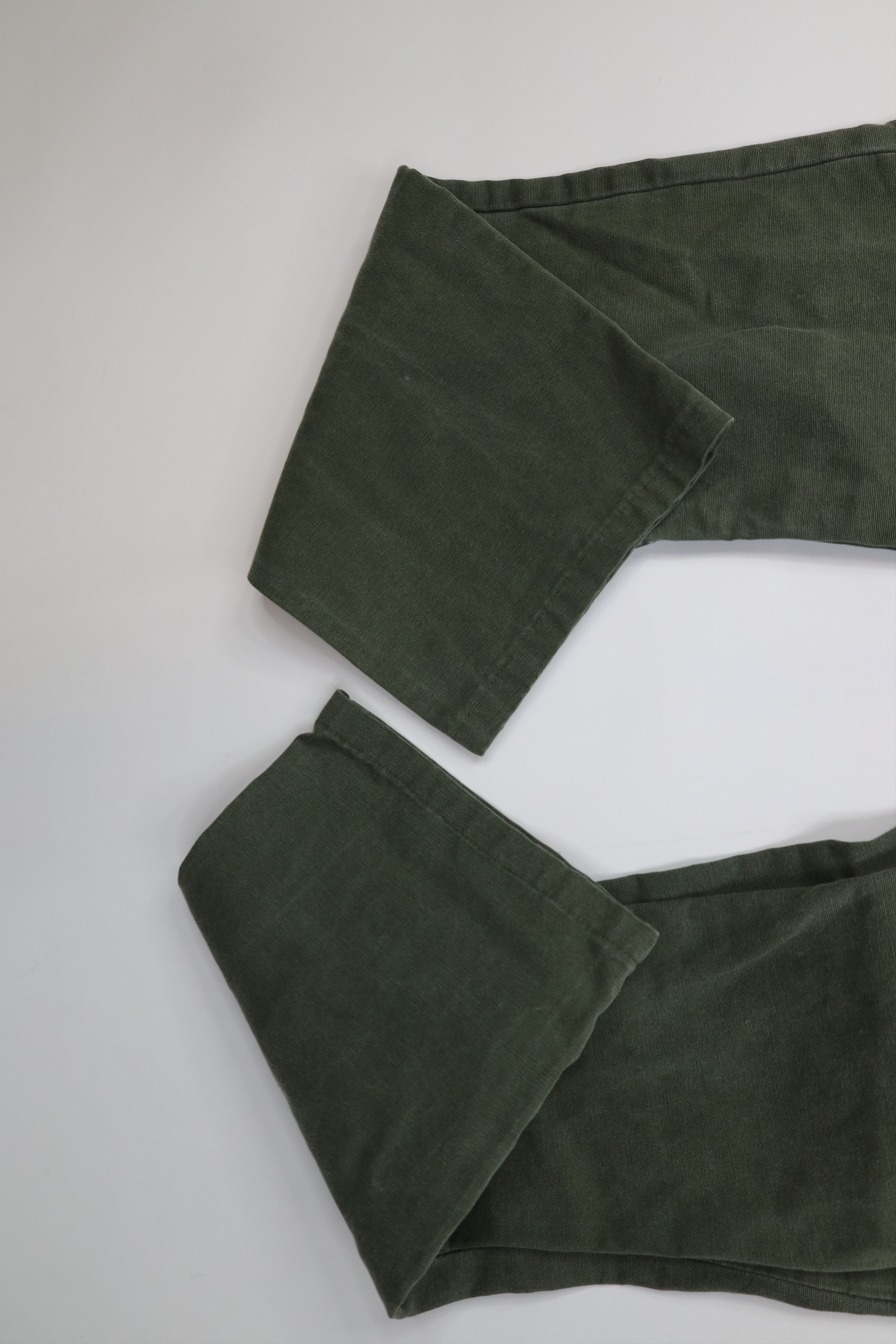 Levi's Vintage Y2K Levis 514 Cotton Canvas Straight Leg Jeans Green Size US 32 / EU 48 - 5 Thumbnail