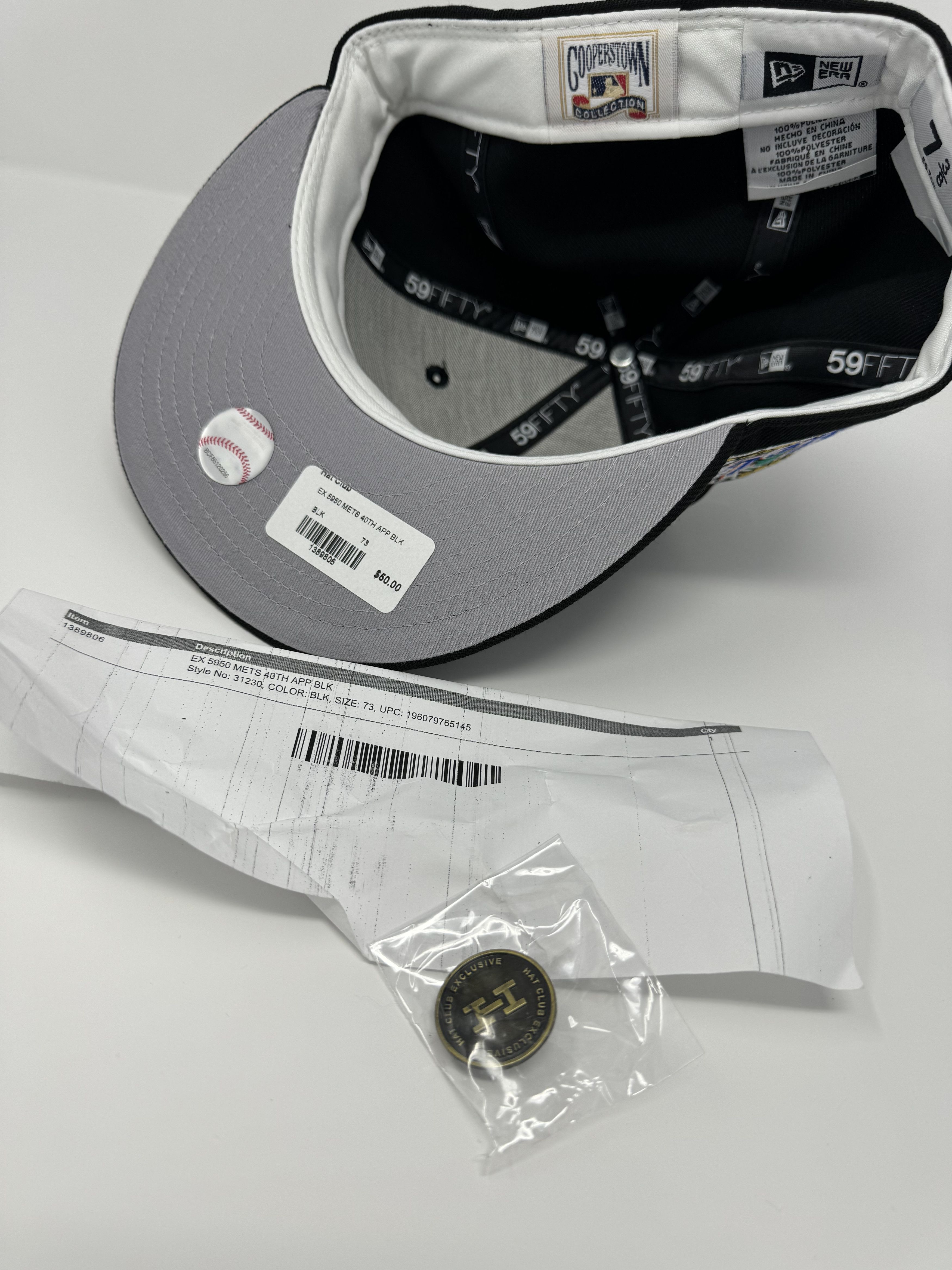 Hat Club EXCIUSIVE NEW ERA 59FIFTY N-Y M.E.T.S PATCH HAT Size ONE SIZE - 5 Thumbnail