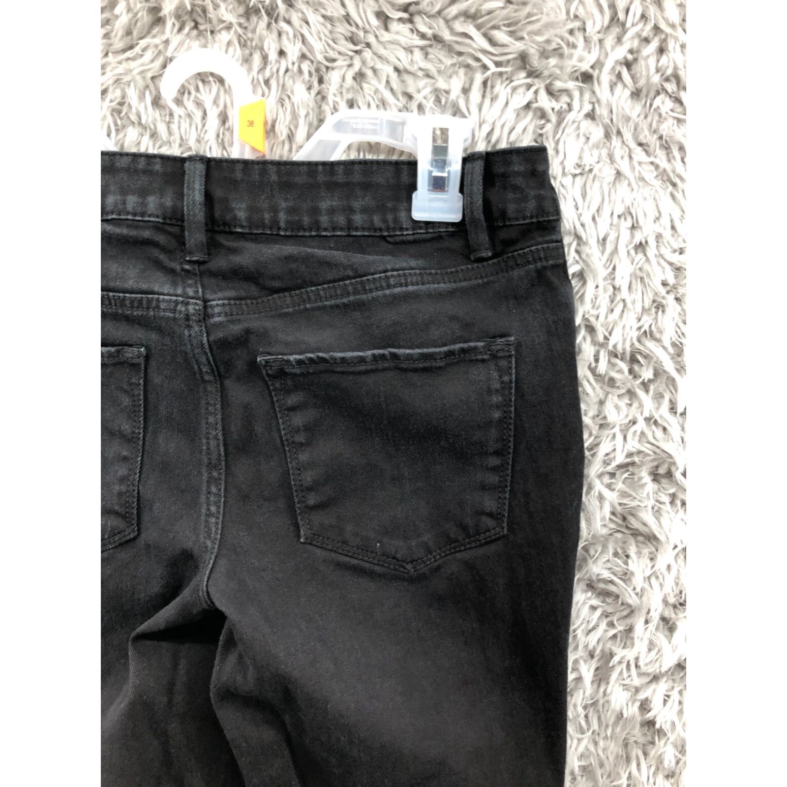 Denime Sonoma Jeans Womens Size 4 Black Dark Wash Denim Mid Rise Straight Size 27" / US 4 / IT 40 - 6 Thumbnail