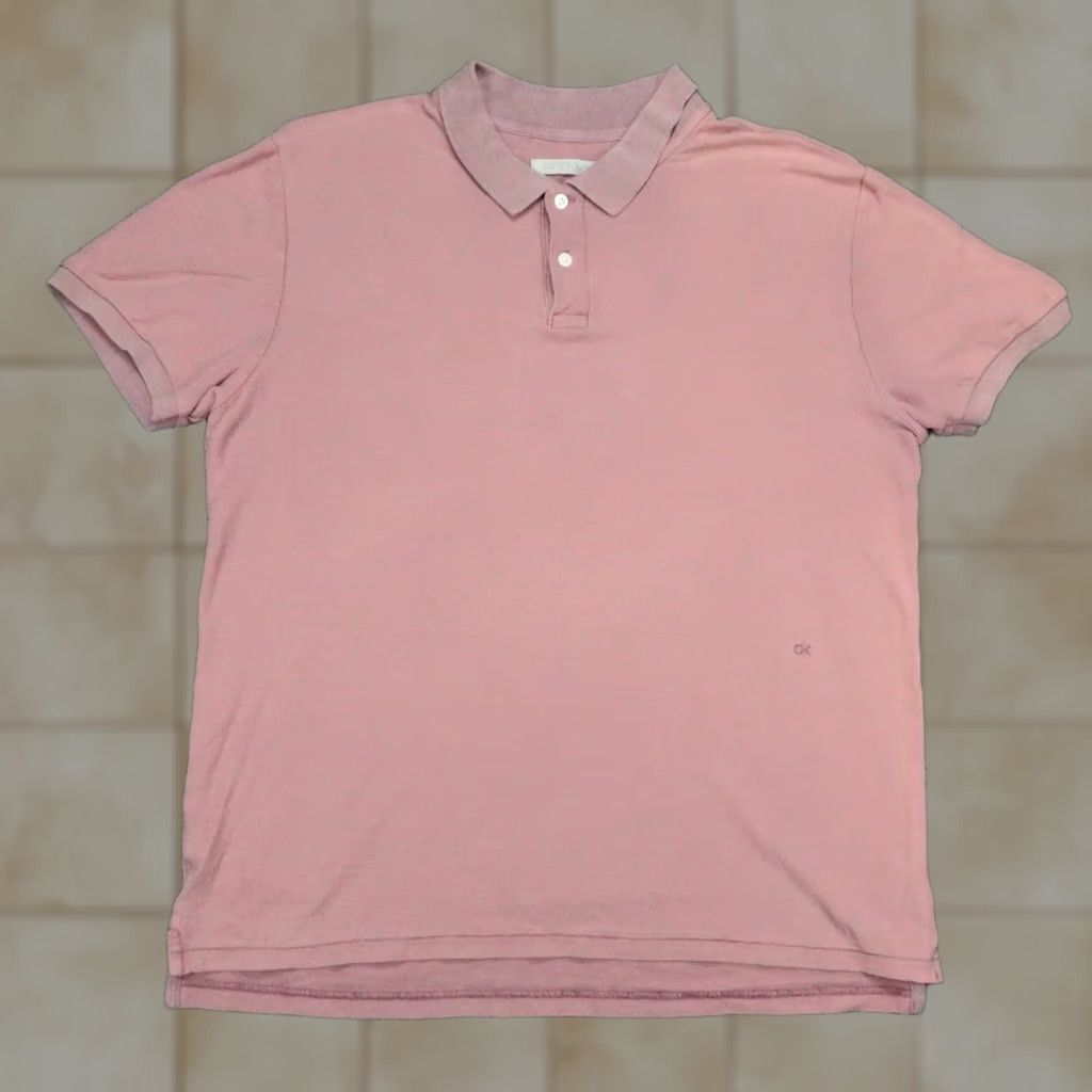 Outerknown Outerknown Polo Shirt Mens Large Pink Hemp Cotton Short Sleeve Pique Button 42 in Chest Pocket Brand: Outerknown Mens Regular Vintage? Size US L / EU 52-54 / 3 - 1 Thumbnail