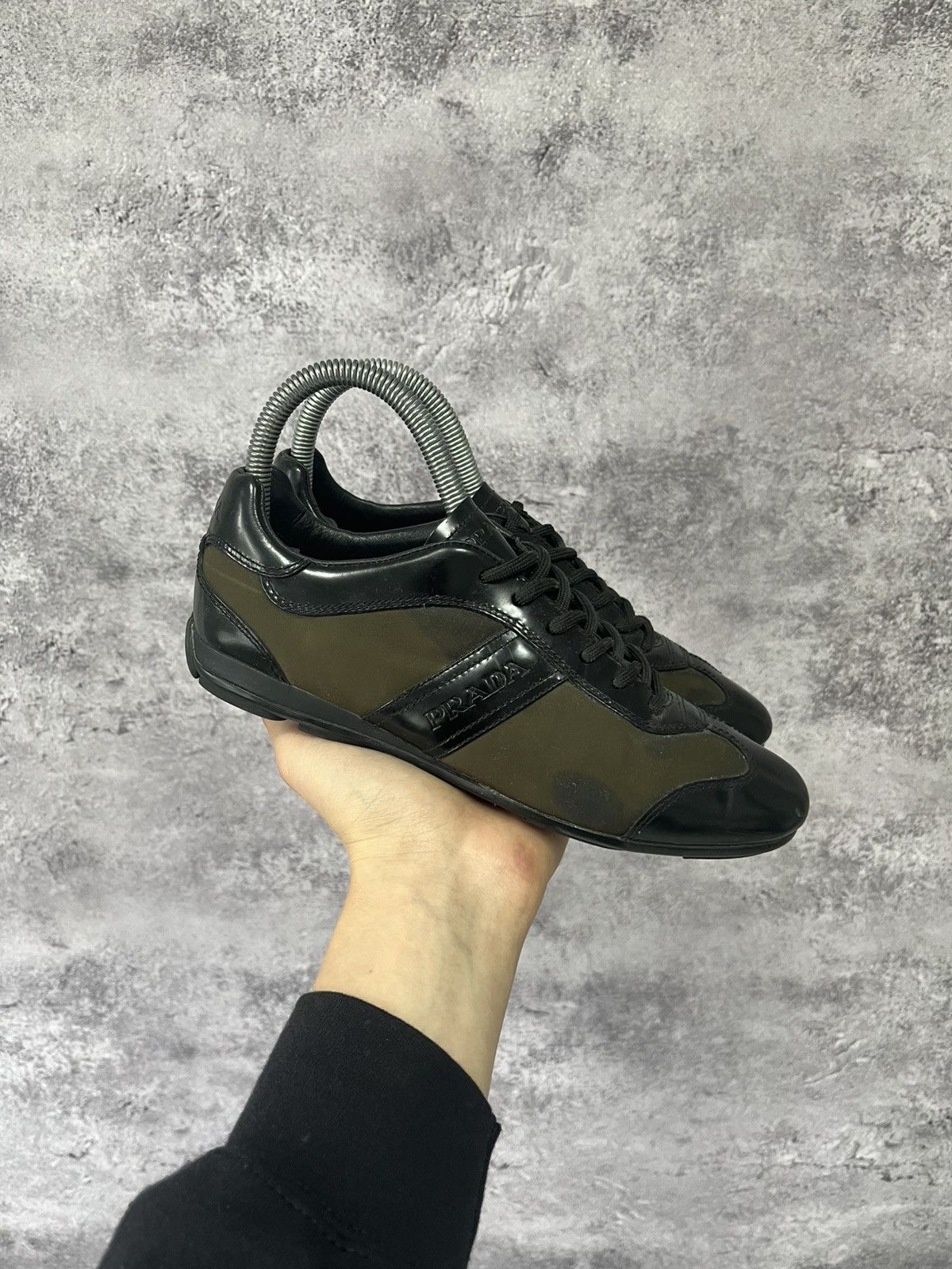 RARE Prada Linea Rossa Y2K Leather OOs Trainers Sneakers