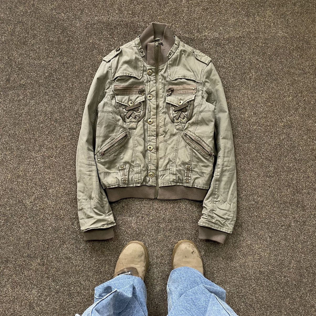 Vintage Y2K COTTON Jacket JAPAN Punk Opium BALENCIAGA Style