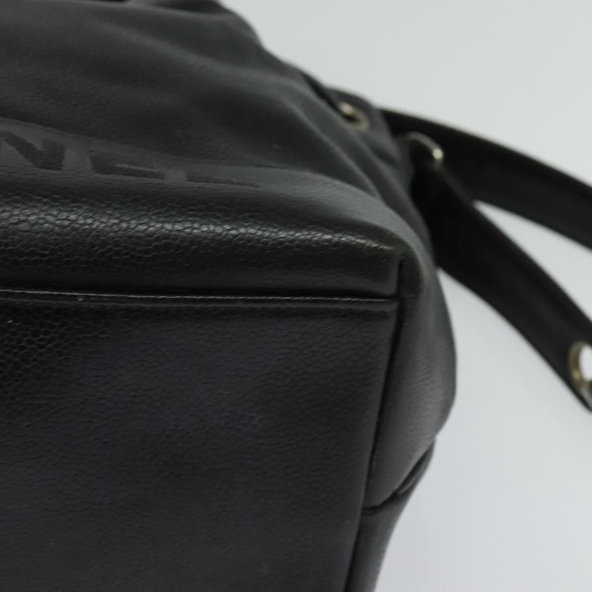 Chanel CHANEL Shoulder Bag Caviar Skin Black Silver CC Size ONE SIZE - 12 Thumbnail