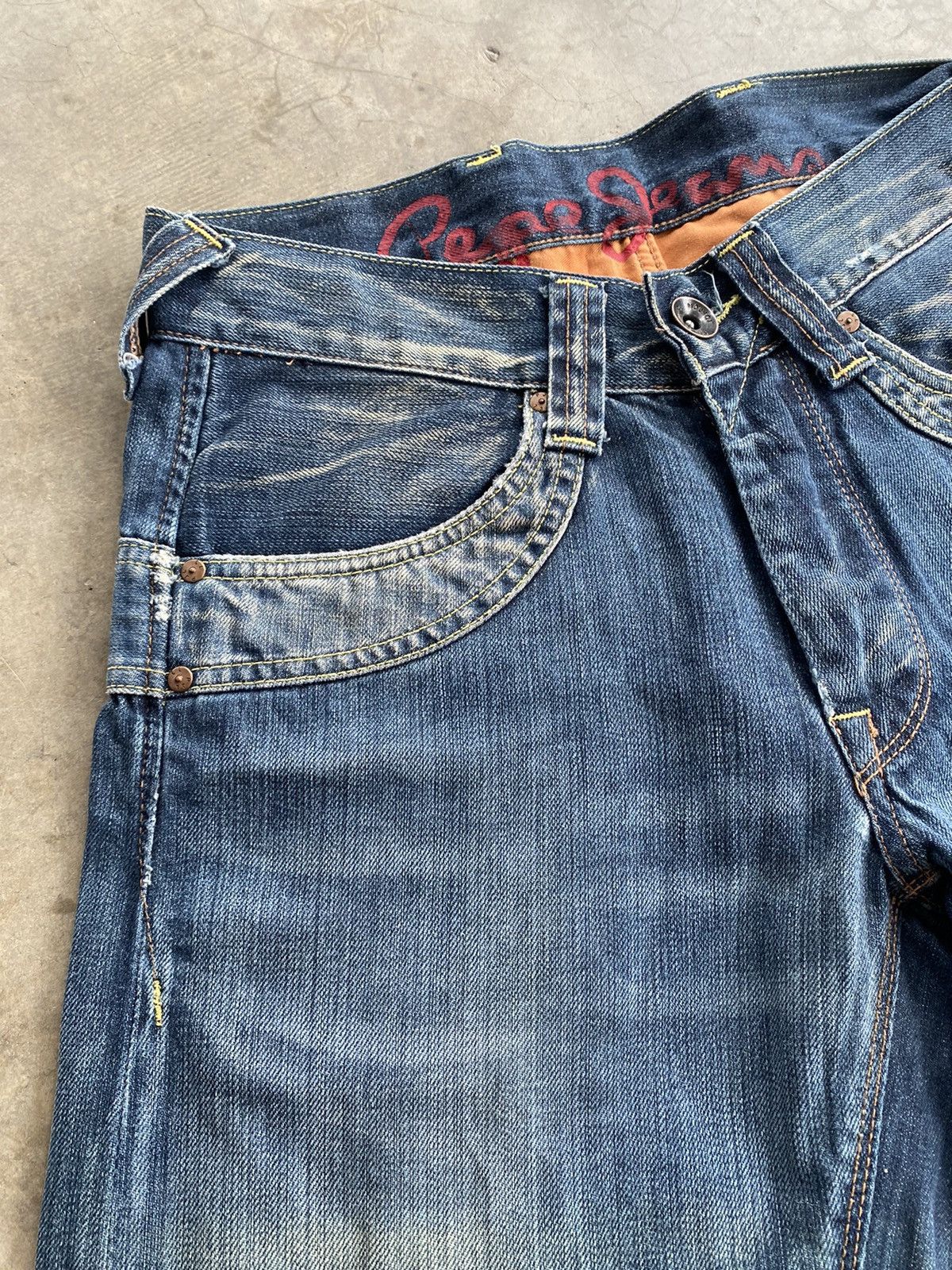 Evisu × Momotaro Jeans × Pepe Jeans Baggy Jeans Pepe London Wash Blue p112 Size US 32 / EU 48 - 14 Thumbnail