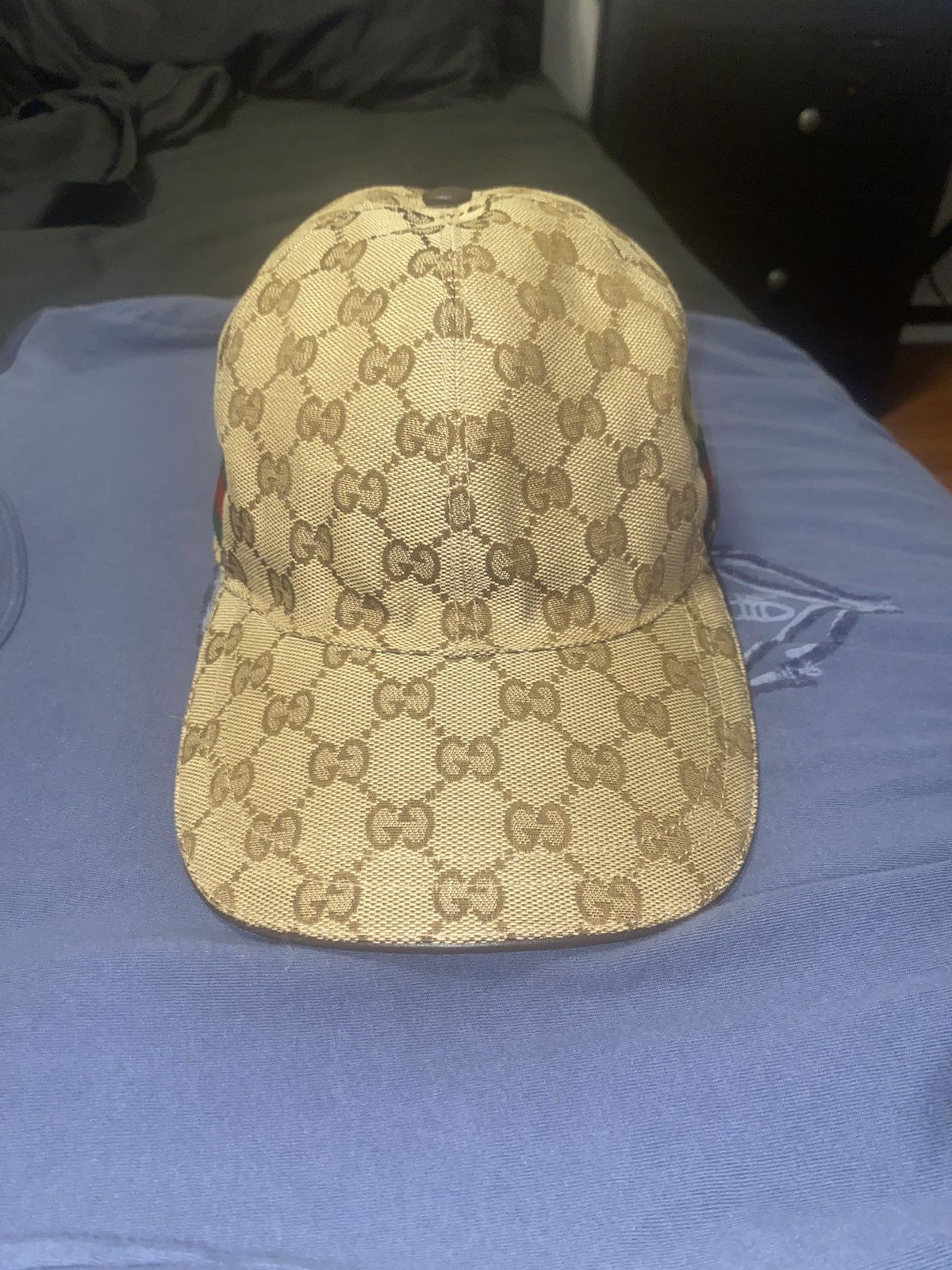 image of Gucci Canvas Hat in Beige, Men's