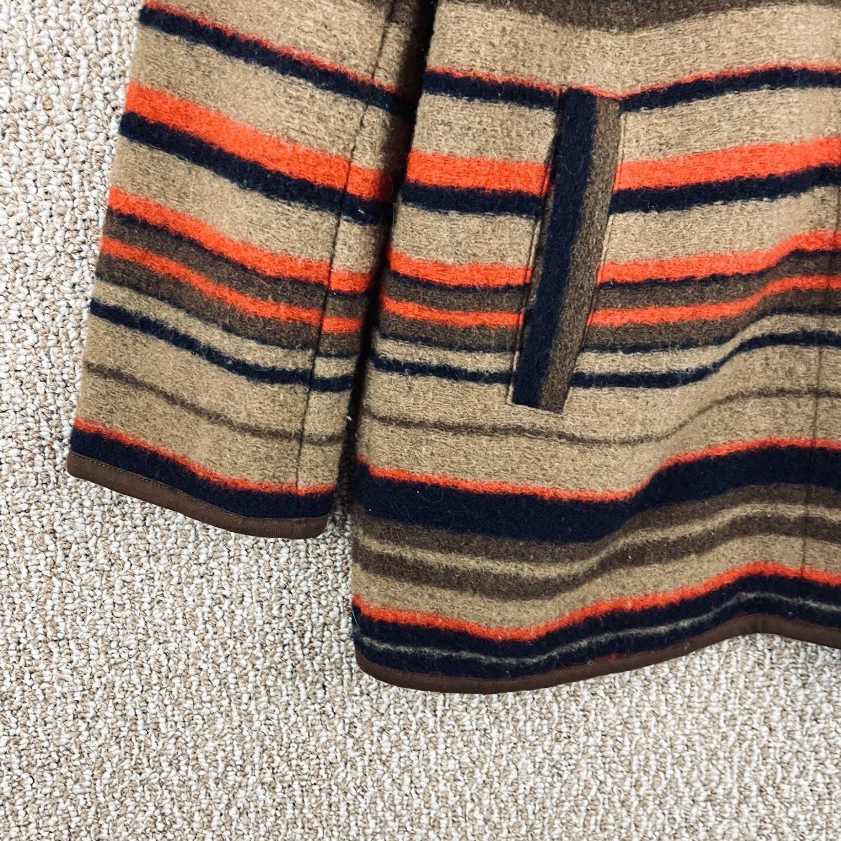 J. Jill J. Jill Coat Jacket Swing Wool Pockets Multicolor Colorful 60% Wool 35% Polyester 5% Acrylic Button Closure Regular Women Small R4 Size S / US 4 / IT 40 - 4 Thumbnail