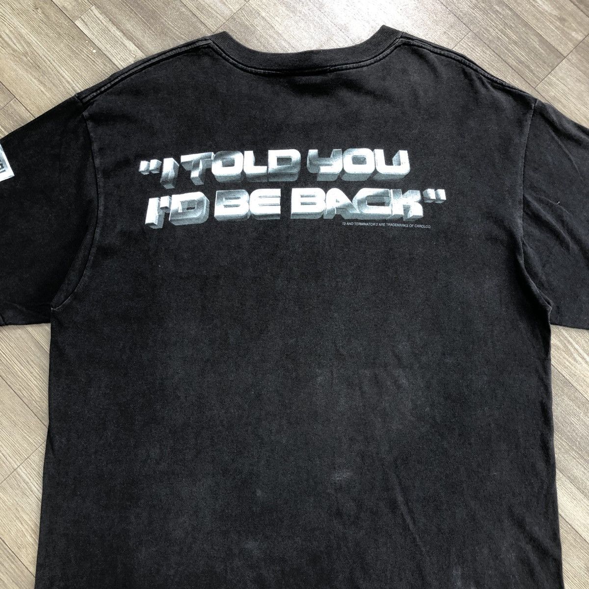 Universal Studios × Vintage Vintage 1991 Terminator 2 I Told You I’d be Back Promo Tee Size US L / EU 52-54 / 3 - 9 Thumbnail