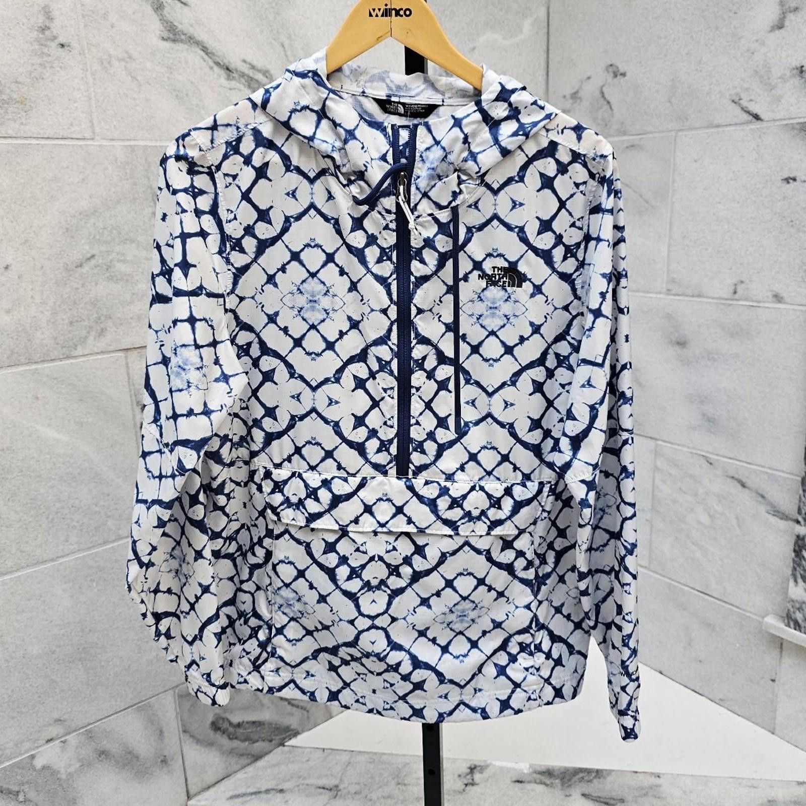 The North Face The North Face Women's White and Blue Rain Jacket Size L / US 10 / IT 46 - 1 Thumbnail