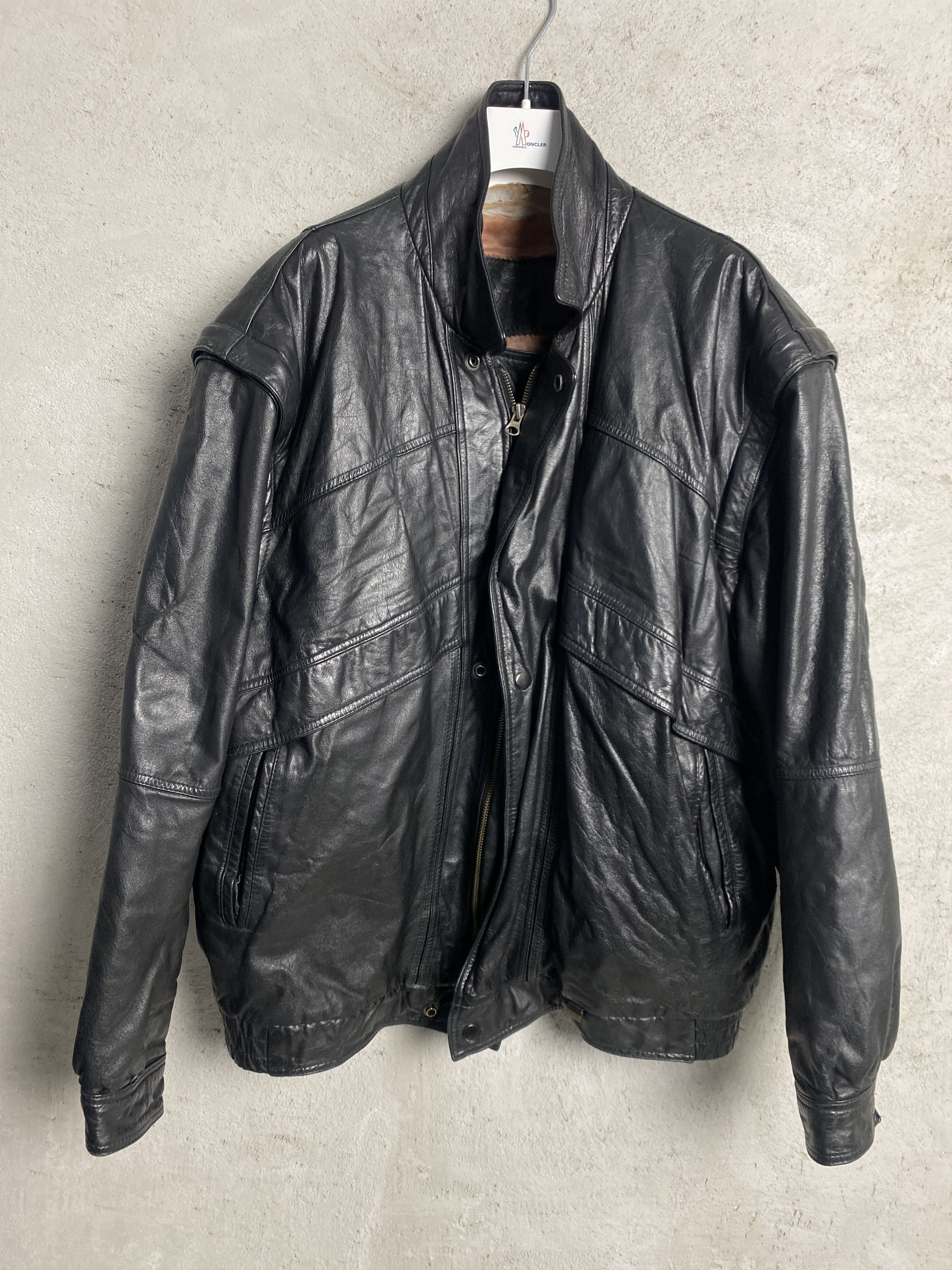 Genuine Leather Saki leather jacket vintage avant garde alternative opium Size US L / EU 52-54 / 3 - 1 Thumbnail