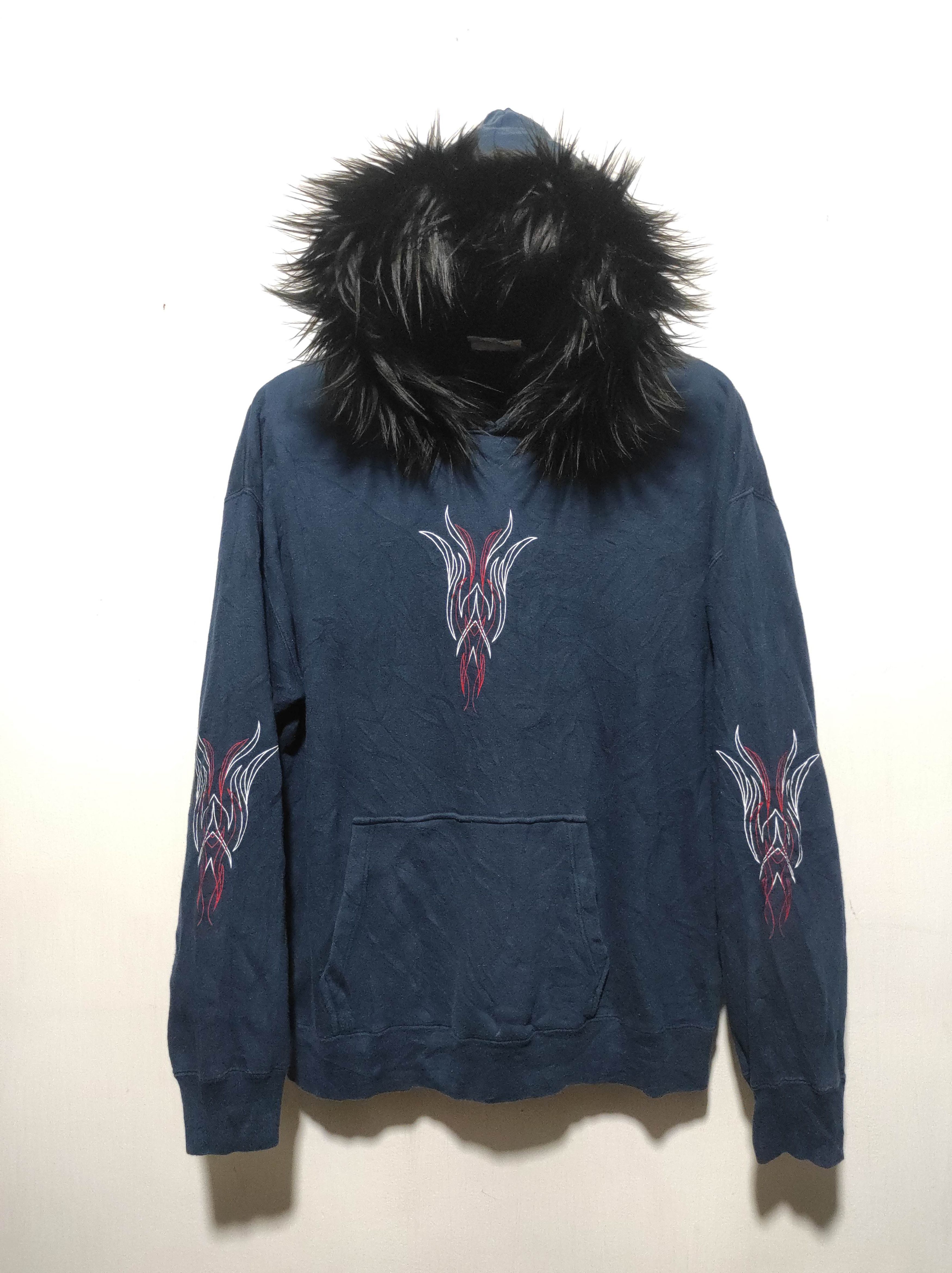 Affliction Black Dog Poem Croos Fur Hoodie i6w9 LGB Style Size US M / EU 48-50 / 2 - 2 Thumbnail