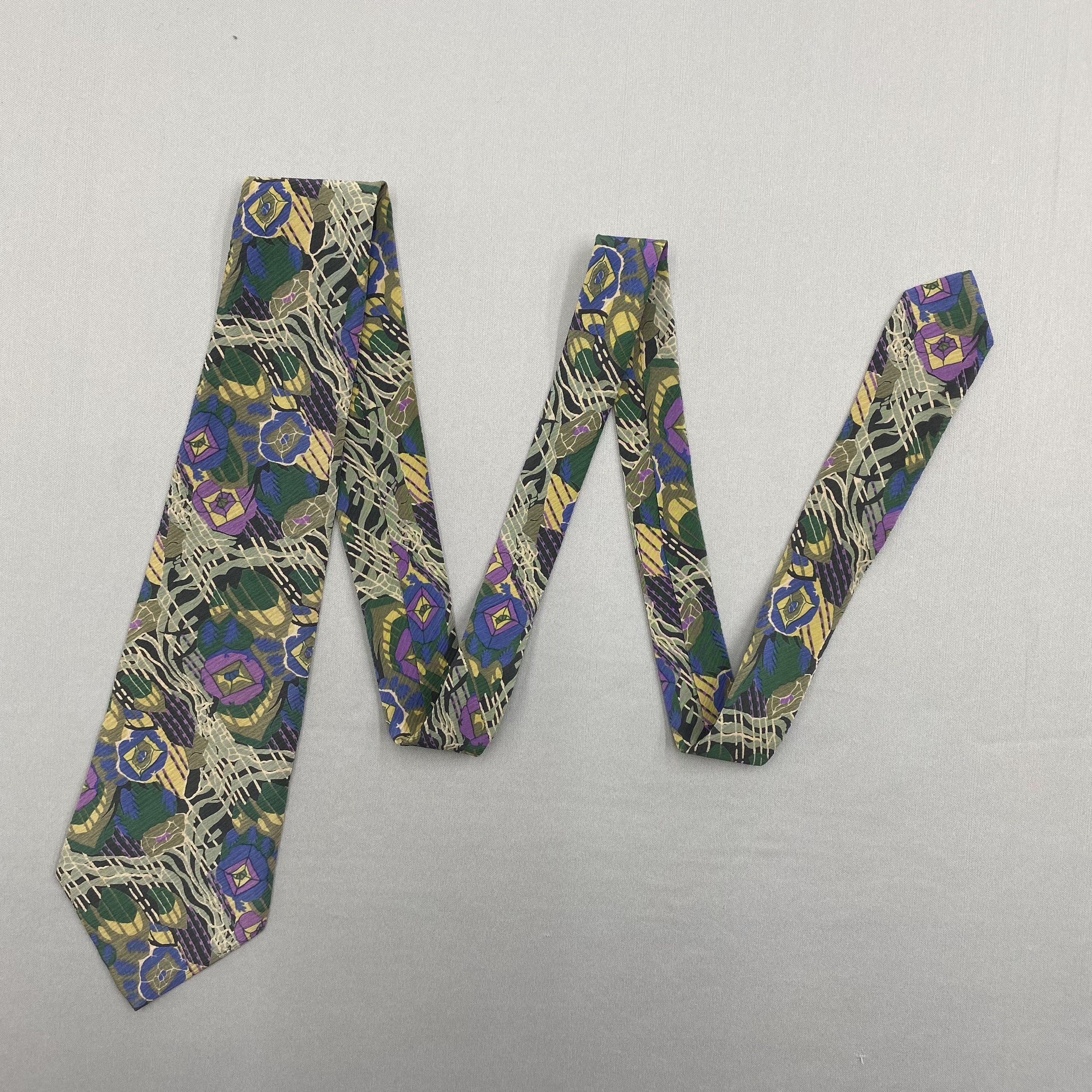 GianMarco Venturi Vintage Gian Marco Venturi SILK Necktie Cravate Pure Silk Size ONE SIZE - 5 Thumbnail