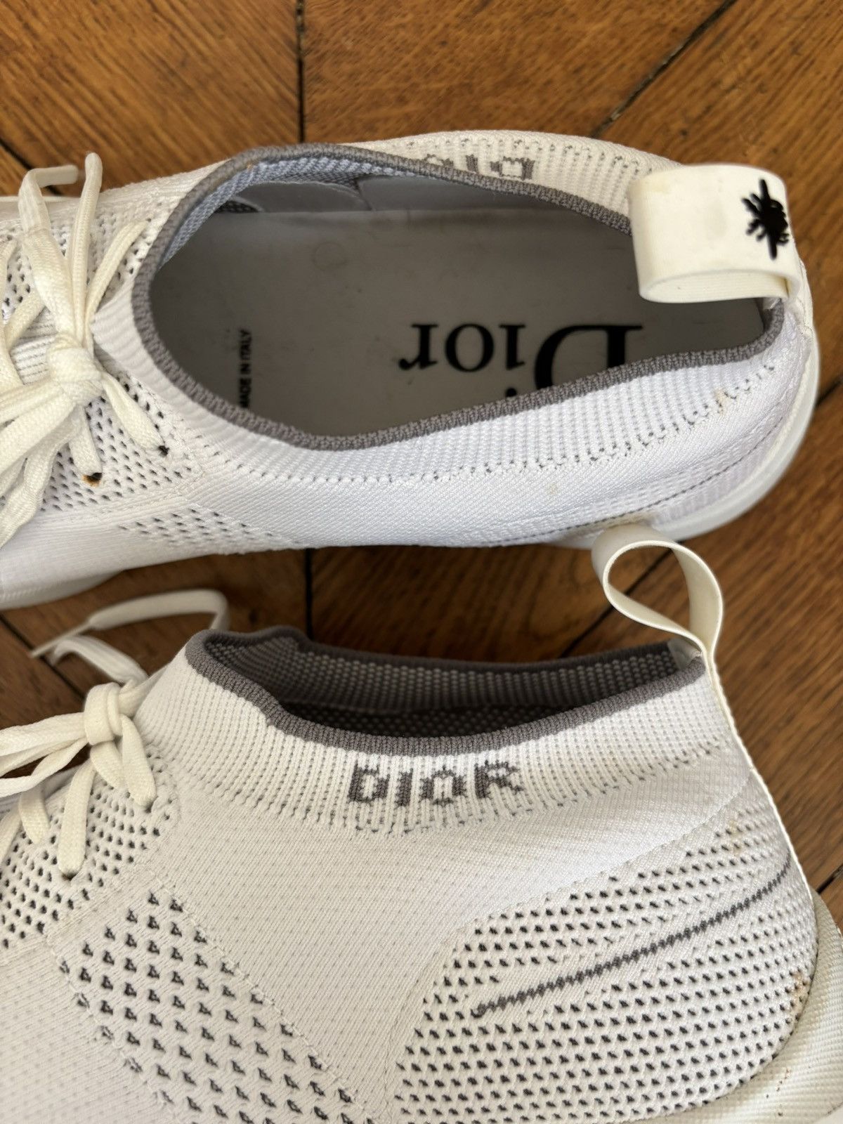 Dior Dior B21 Knit Sneakers – White (EU 45 / US 12) Size US 12 / EU 45 - 6 Thumbnail
