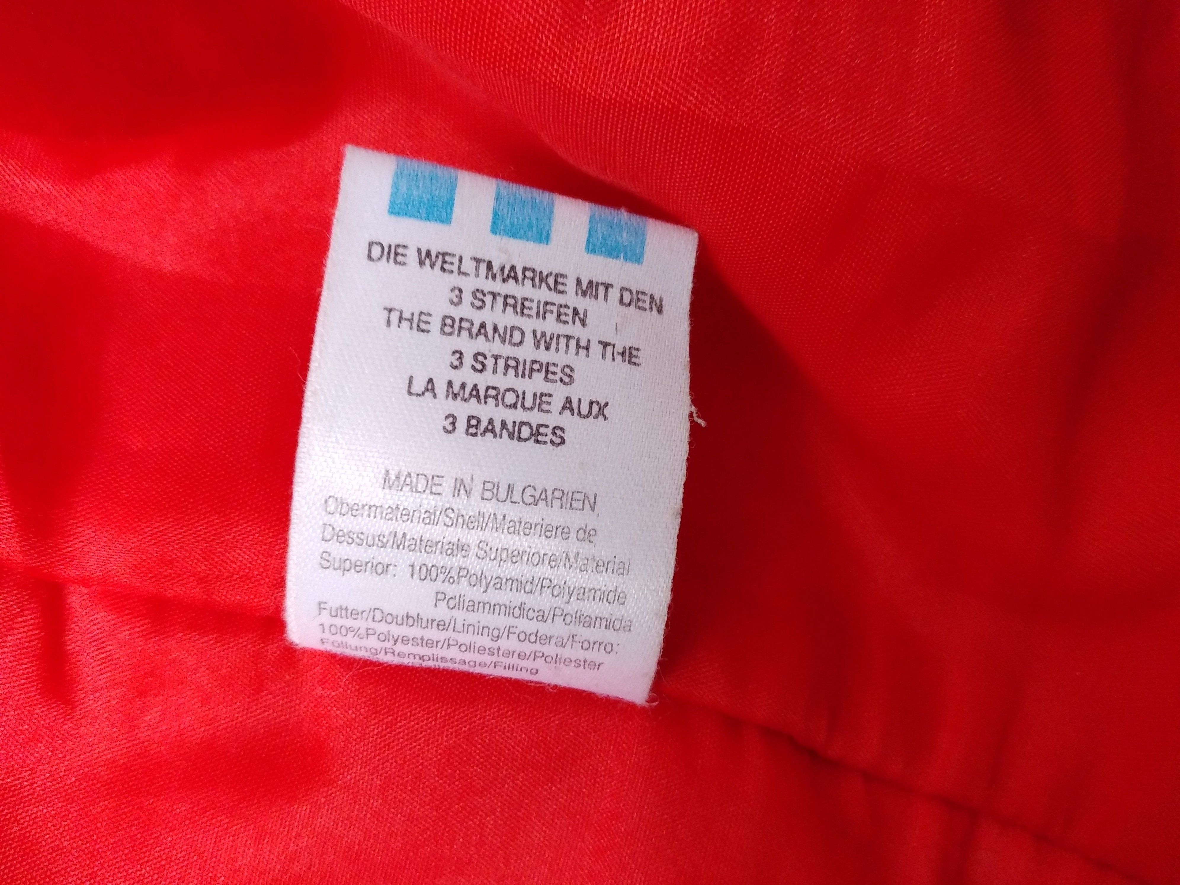 Adidas × Vintage ADIDAS jacket, red vintage hip hop 90s windbreaker size L Size US L / EU 52-54 / 3 - 16 Thumbnail