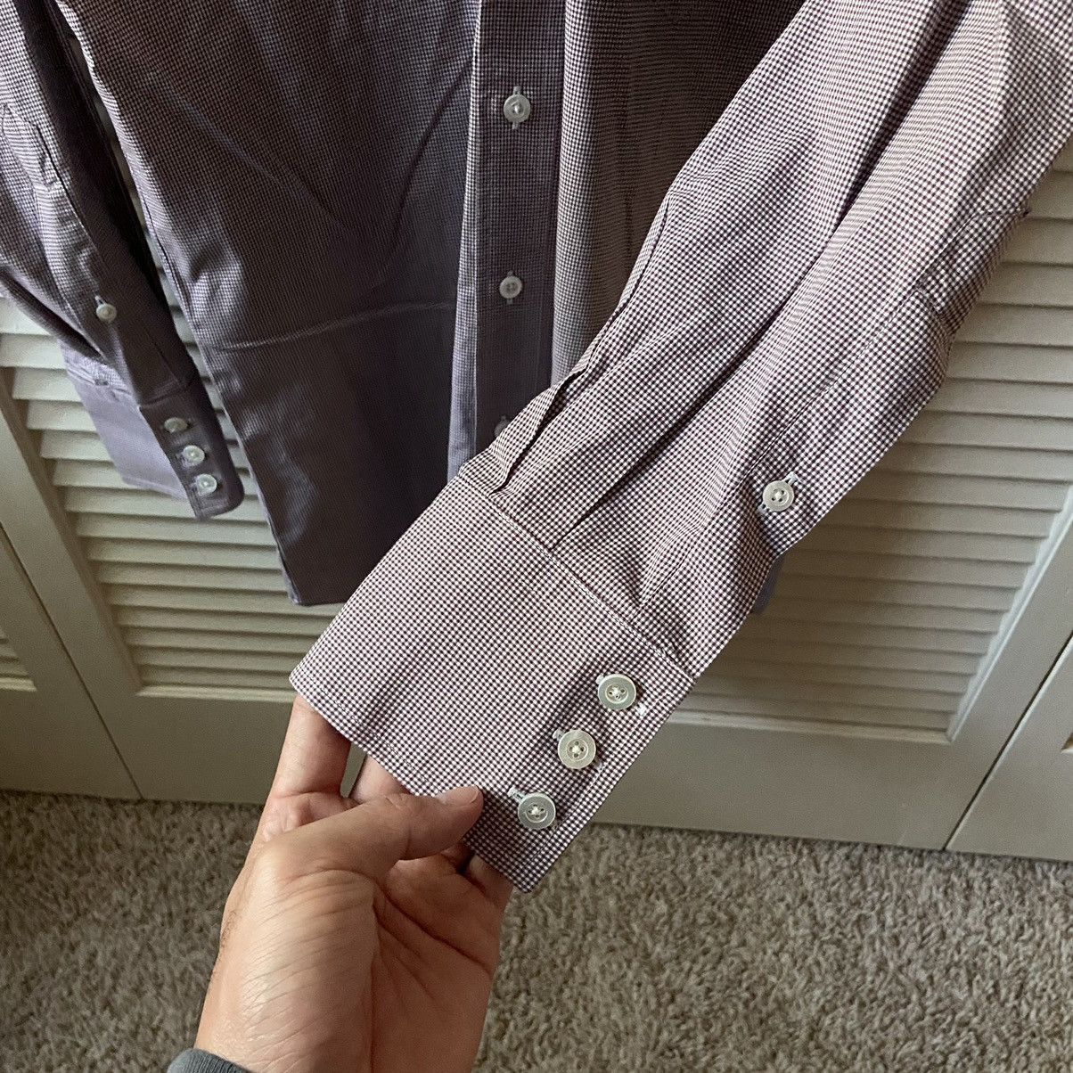 Designer Lyle Lovett Hamilton Purple Button Up Dress Shirt Western Size US M / EU 48-50 / 2 - 4 Thumbnail