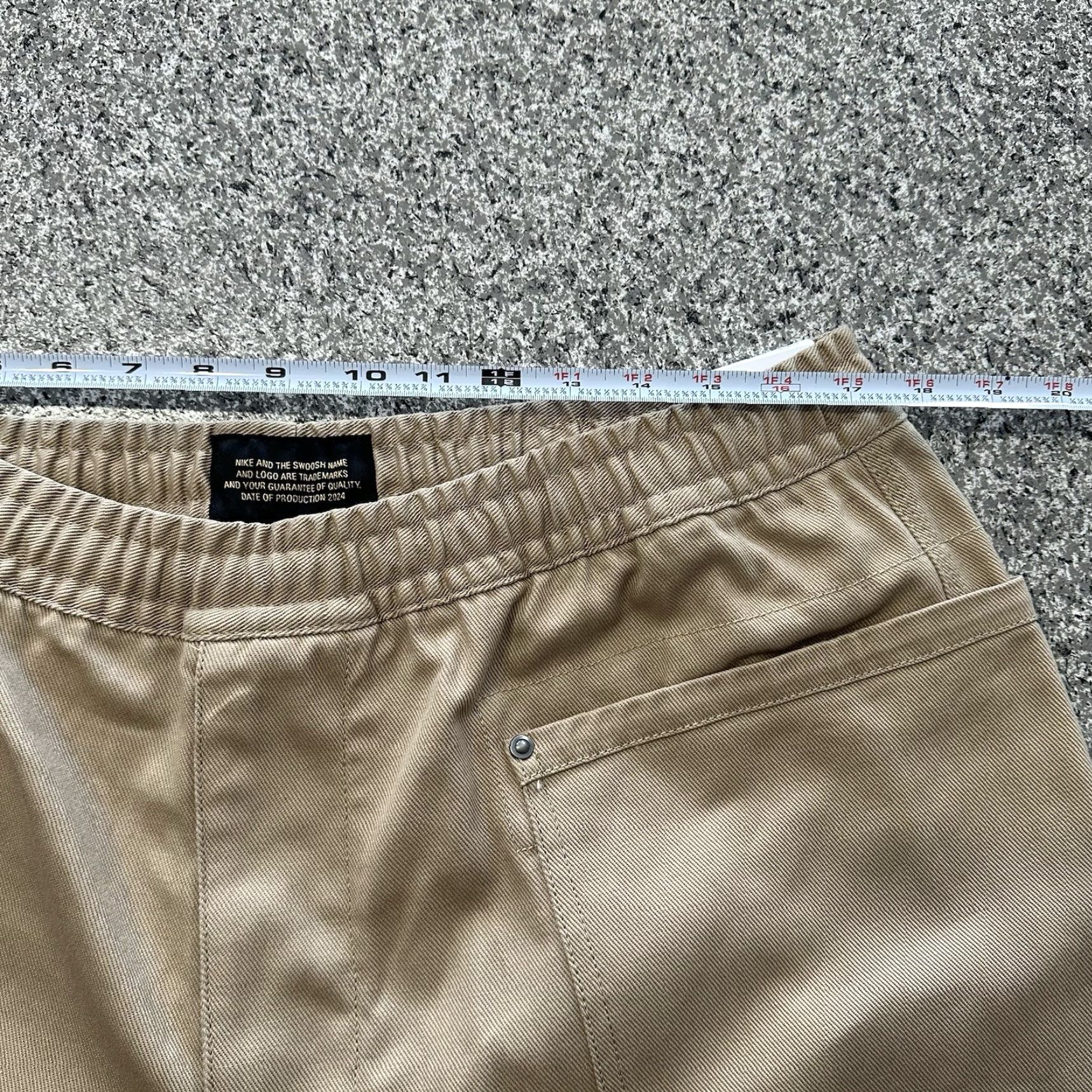 Nike Nike Life Pants Mens L Wide-Leg Utility Beige Heavy Twill Oversized Canvas Workwear Size US 33 - 7 Thumbnail