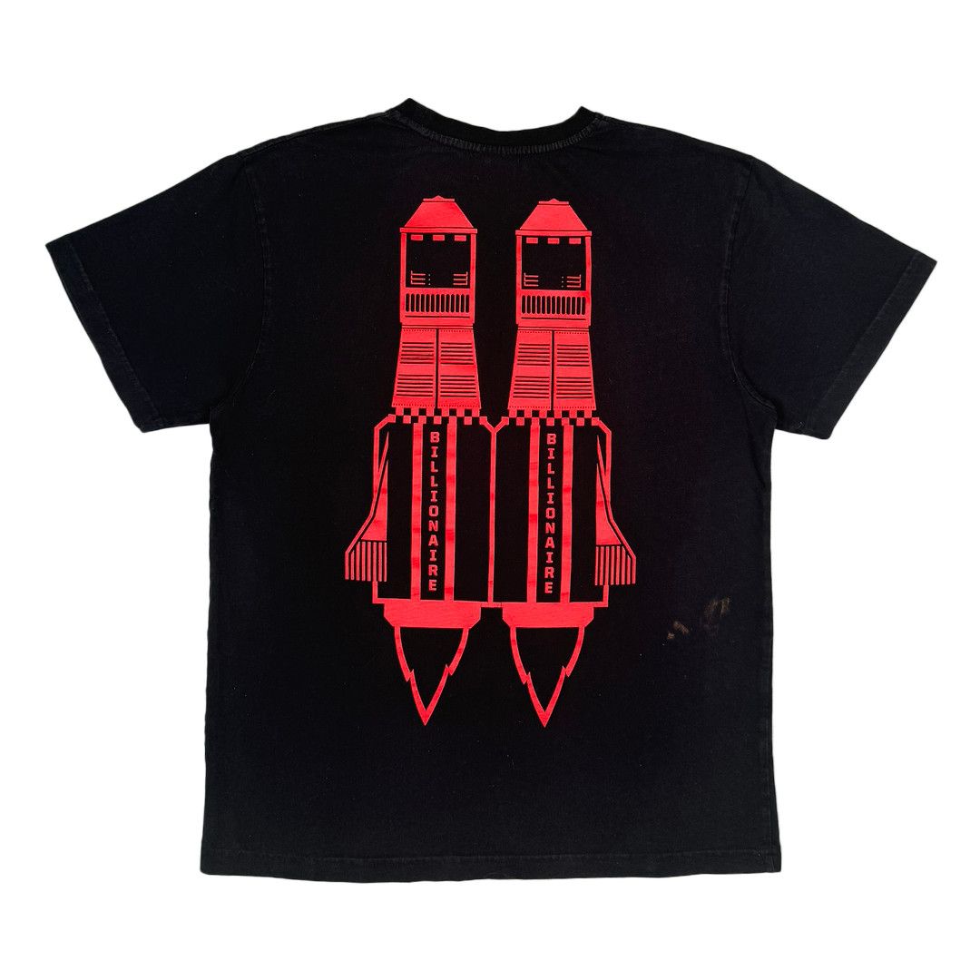 Billionaire Boys Club BBC - Red Rockets Logo Spellout Tee - Black - S Size US S / EU 44-46 / 1 - 2 Thumbnail