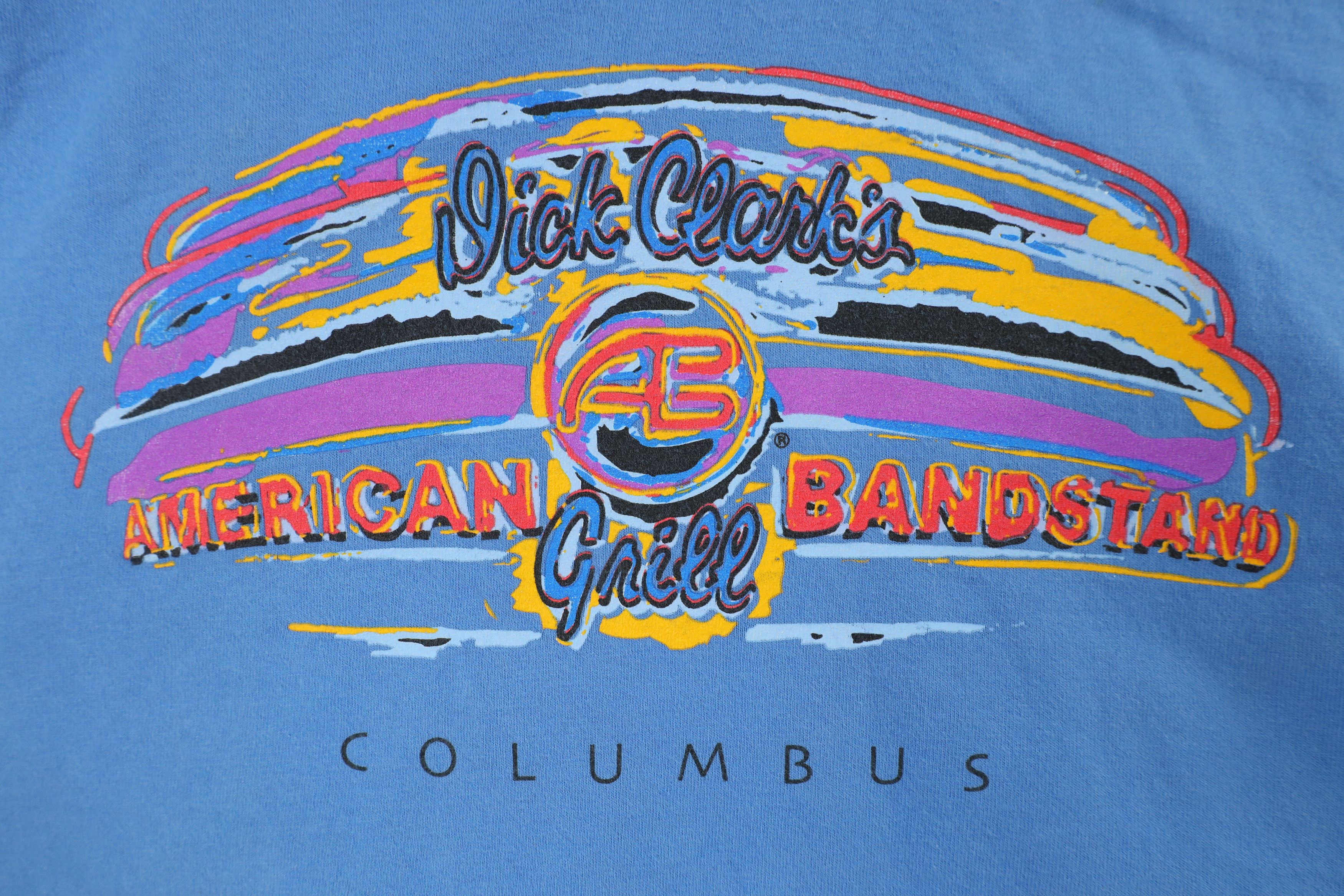 Vintage Vintage 90s Clarks Grill American Bandstand T-Shirt Blue Size US L / EU 52-54 / 3 - 4 Thumbnail