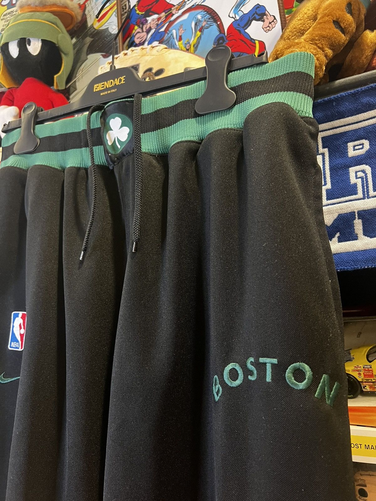 NBA × Nike × Vintage Boston Celtics Team Nike NBA Basketball Warm Up Joggers Size US 41 - 2 Thumbnail