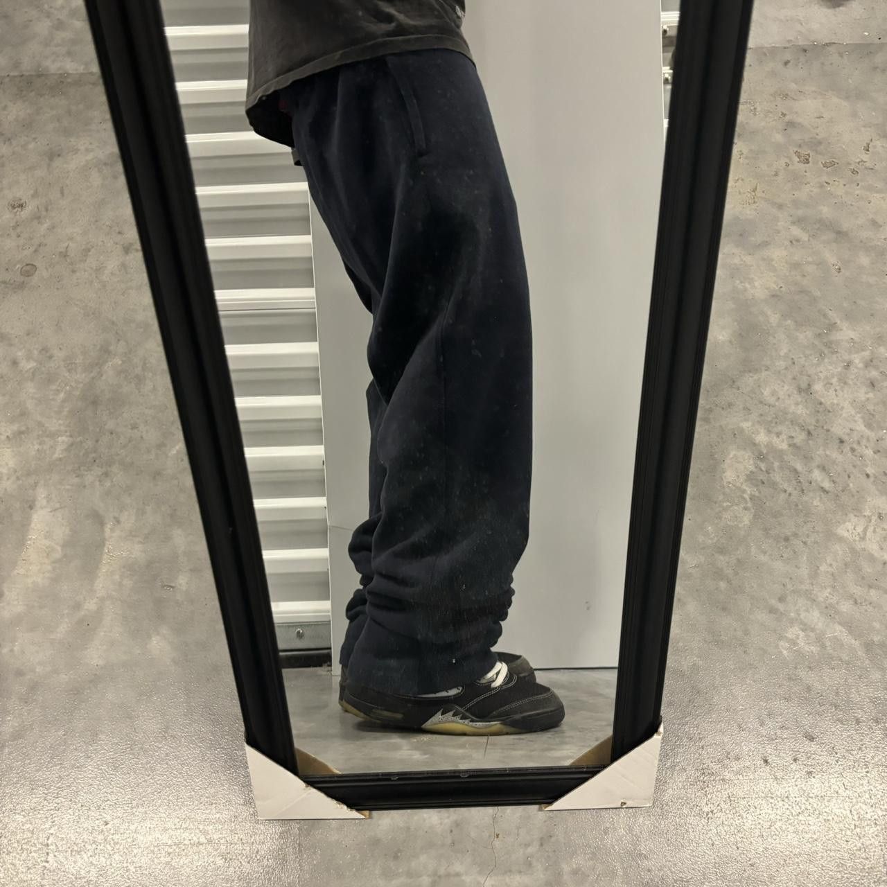 Japanese Brand × Vintage Crazy Vintage Y2K/2000s Black Skater Essential Sweatpants! Size US 30 / EU 46 - 2 Thumbnail