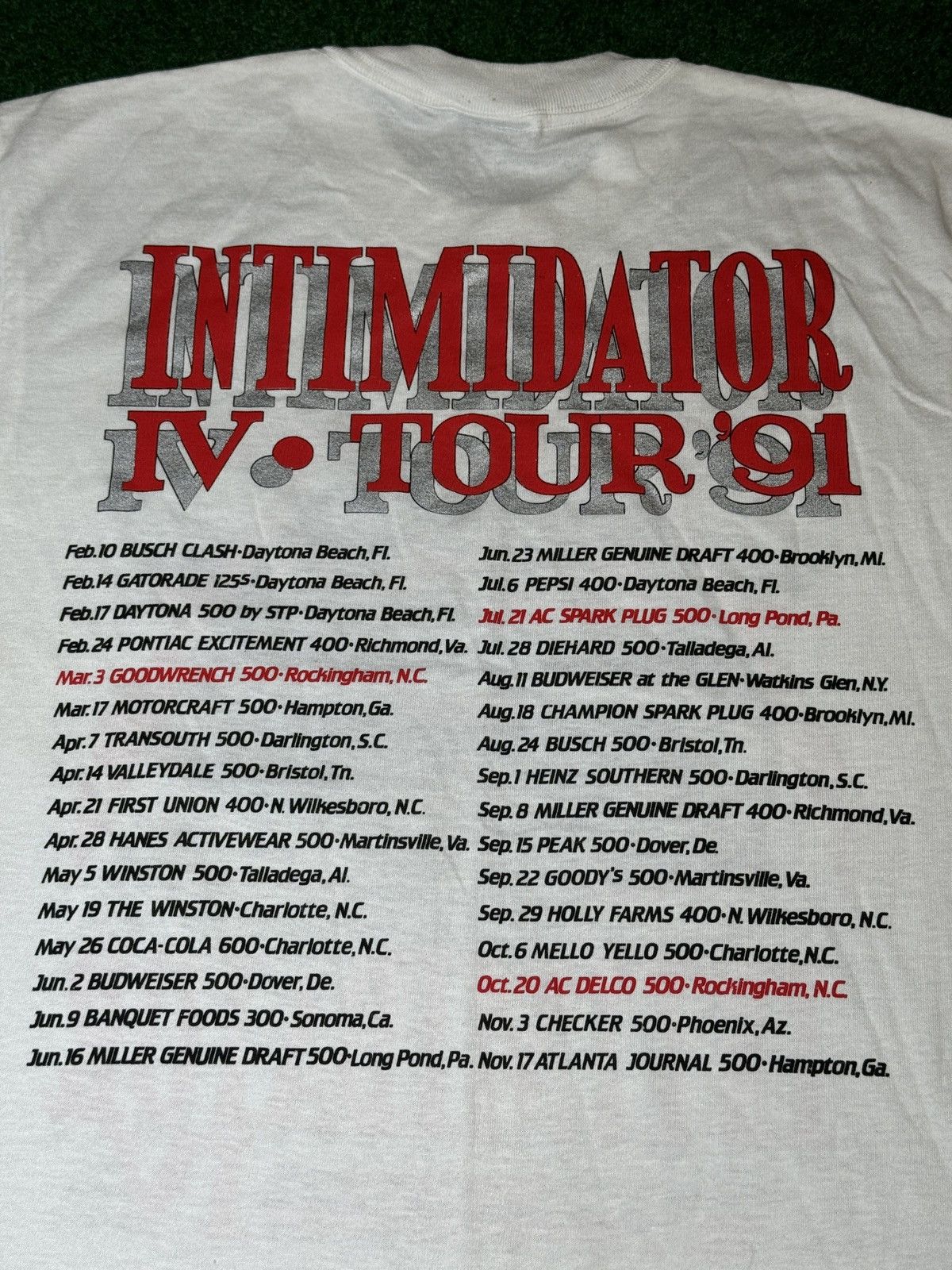 NASCAR × Vintage Vintage 90s Dale Earnhardt Sr Intimidator 50/50 OG T Shirt Size US L / EU 52-54 / 3 - 7 Thumbnail