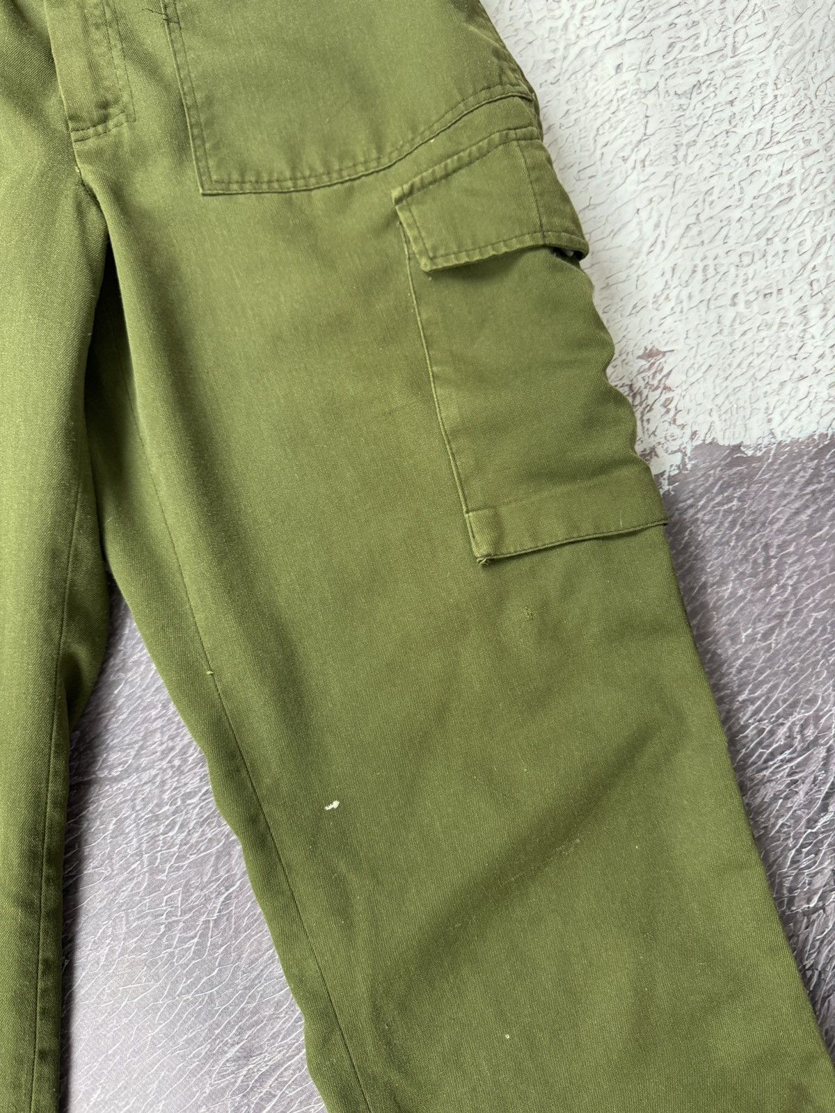 Vintage Vintage 80s Militari Utility Khaki Army distressed cargo Size US 32 / EU 48 - 6 Thumbnail