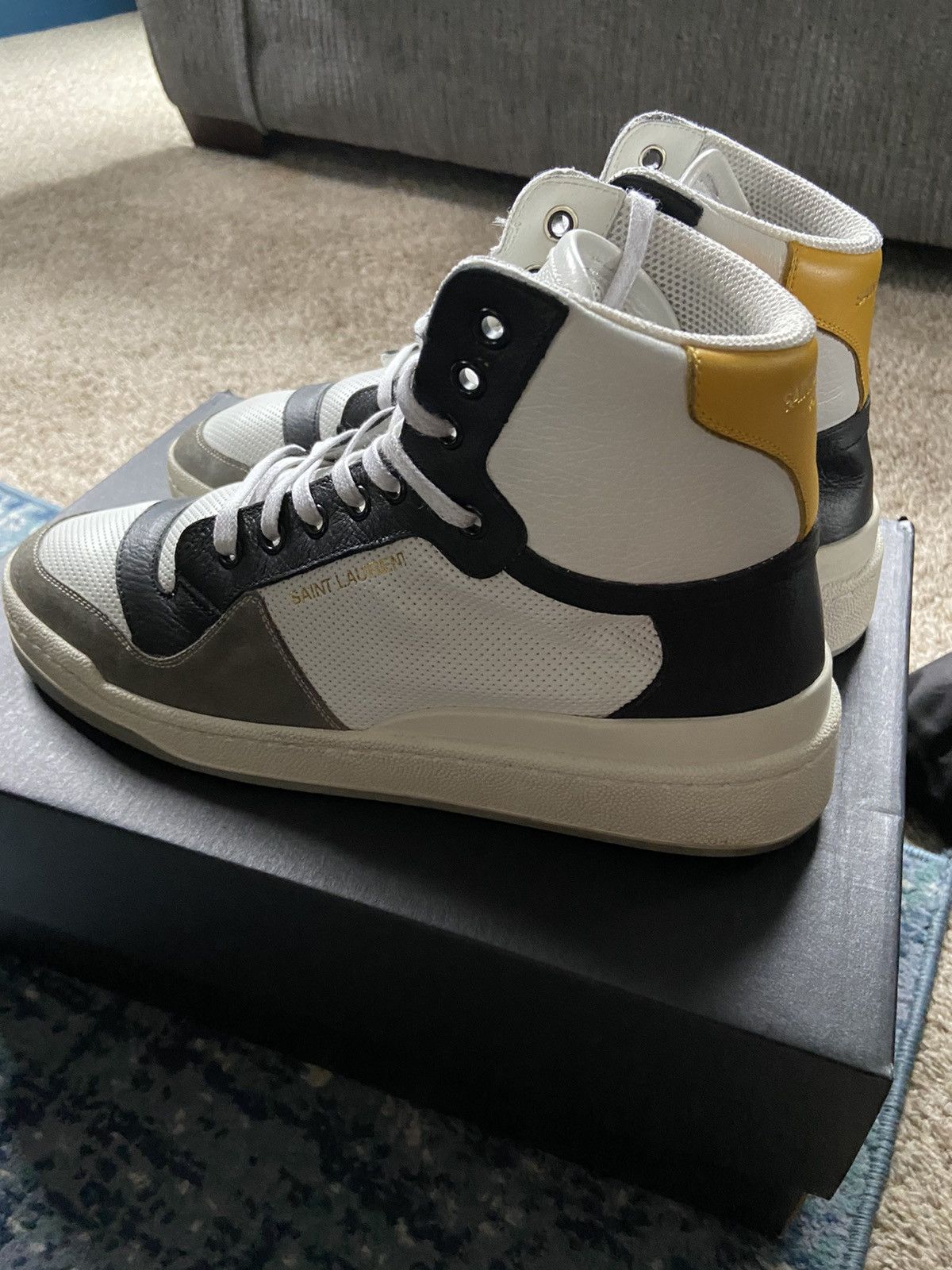 Yves Saint Laurent Sl24 high top sneaker Size US 9.5 / EU 42-43 - 5 Thumbnail