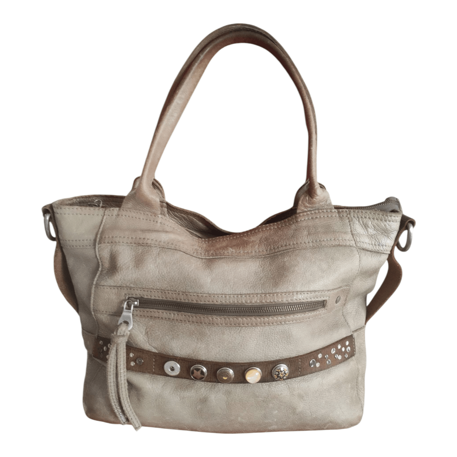 Genuine Leather Noosa Amsterdam Cow Leather Classic Shopper Handbag Size ONE SIZE - 19 Thumbnail