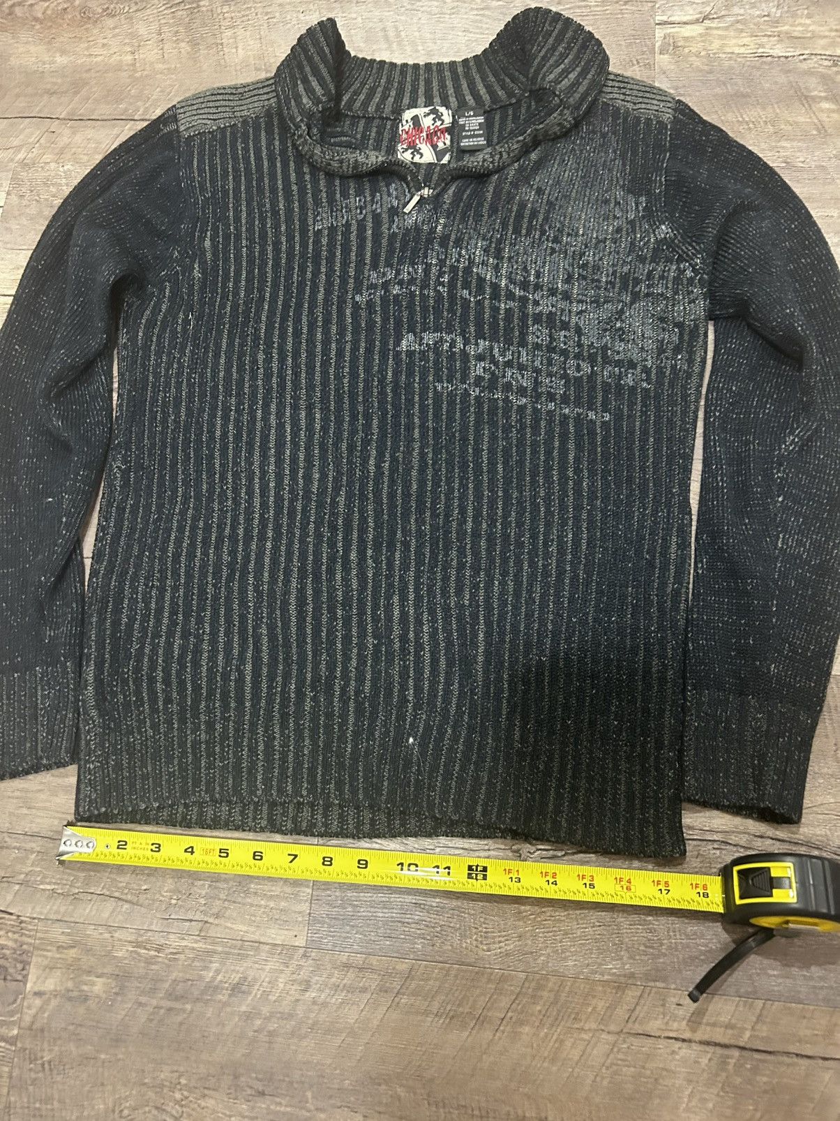 Vintage 🎬 Chicago Y2K Print Quarter-Zip Sweater 🎬 Size US M / EU 48-50 / 2 - 5 Thumbnail