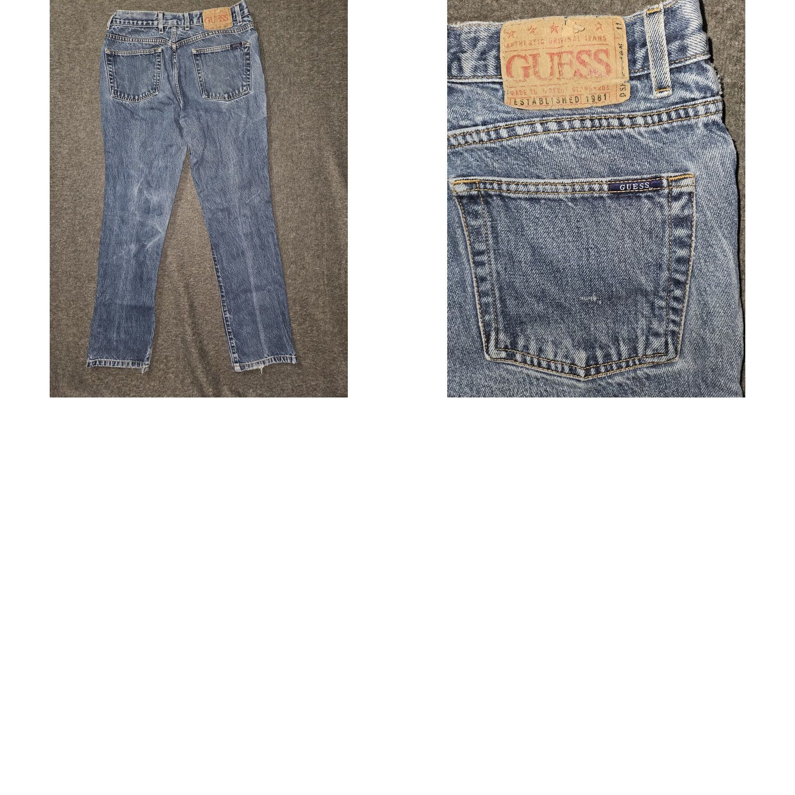 Guess VINTAGE Guess Jeans Womens Boot Leg 5-Pocket Denim Blue Medium Wash 32 Regular Bootcut 29in Inseam Womens Men’s? No. Size 24" / US 00 / IT 34 - 8 Thumbnail