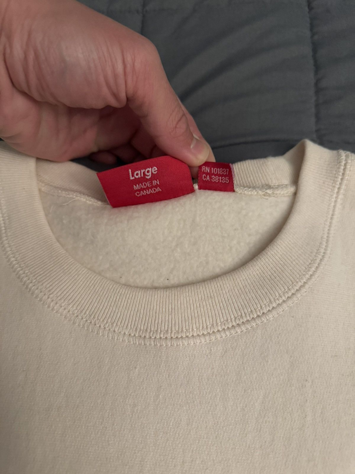 Supreme Supreme Box Logo Crewneck (FW18) Size US L / EU 52-54 / 3 - 3 Thumbnail