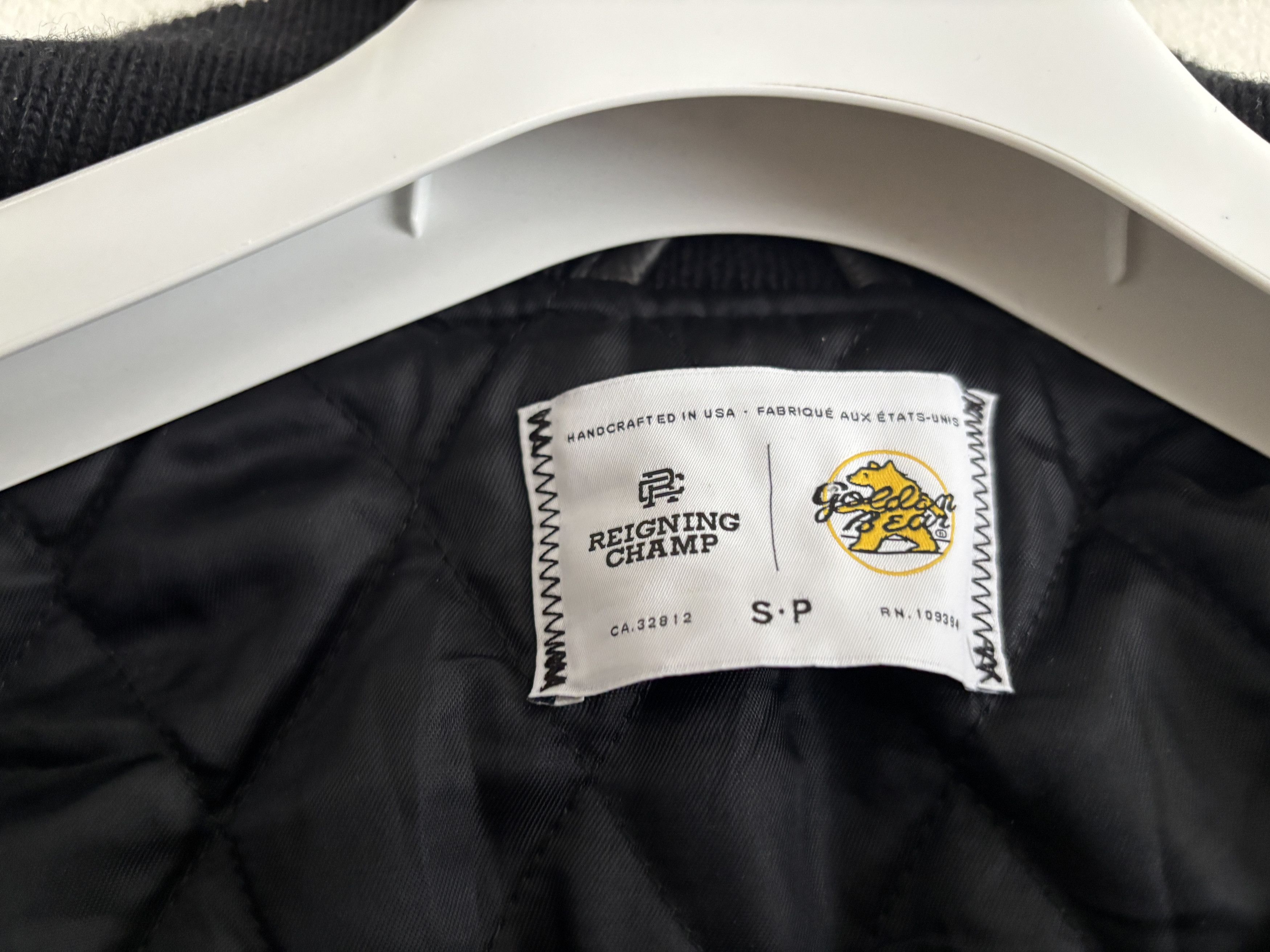 Golden Bear $850 Reigning Champ Leather Wool Varsity Jacket -S /M Size US M / EU 48-50 / 2 - 7 Thumbnail