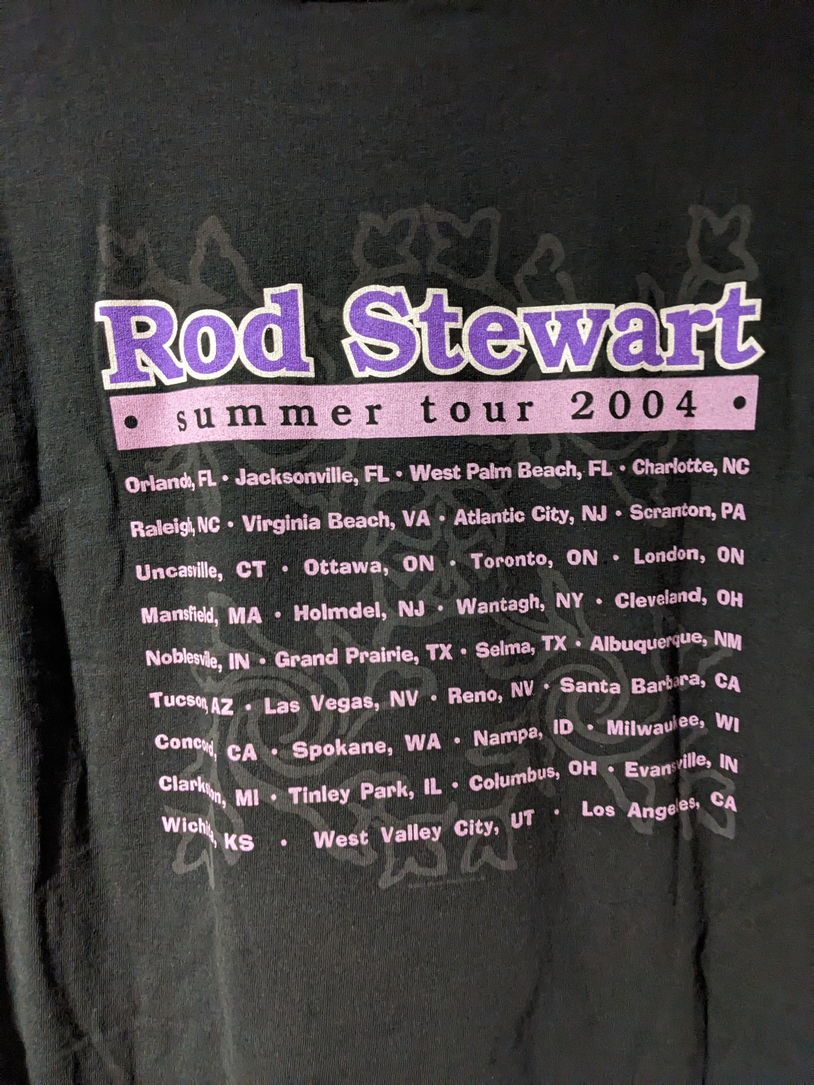Band Tees × Vintage Vintage 2004 Rod Stewart Summer Tour Band Music T-Shirt Size US XL / EU 56 / 4 - 5 Thumbnail