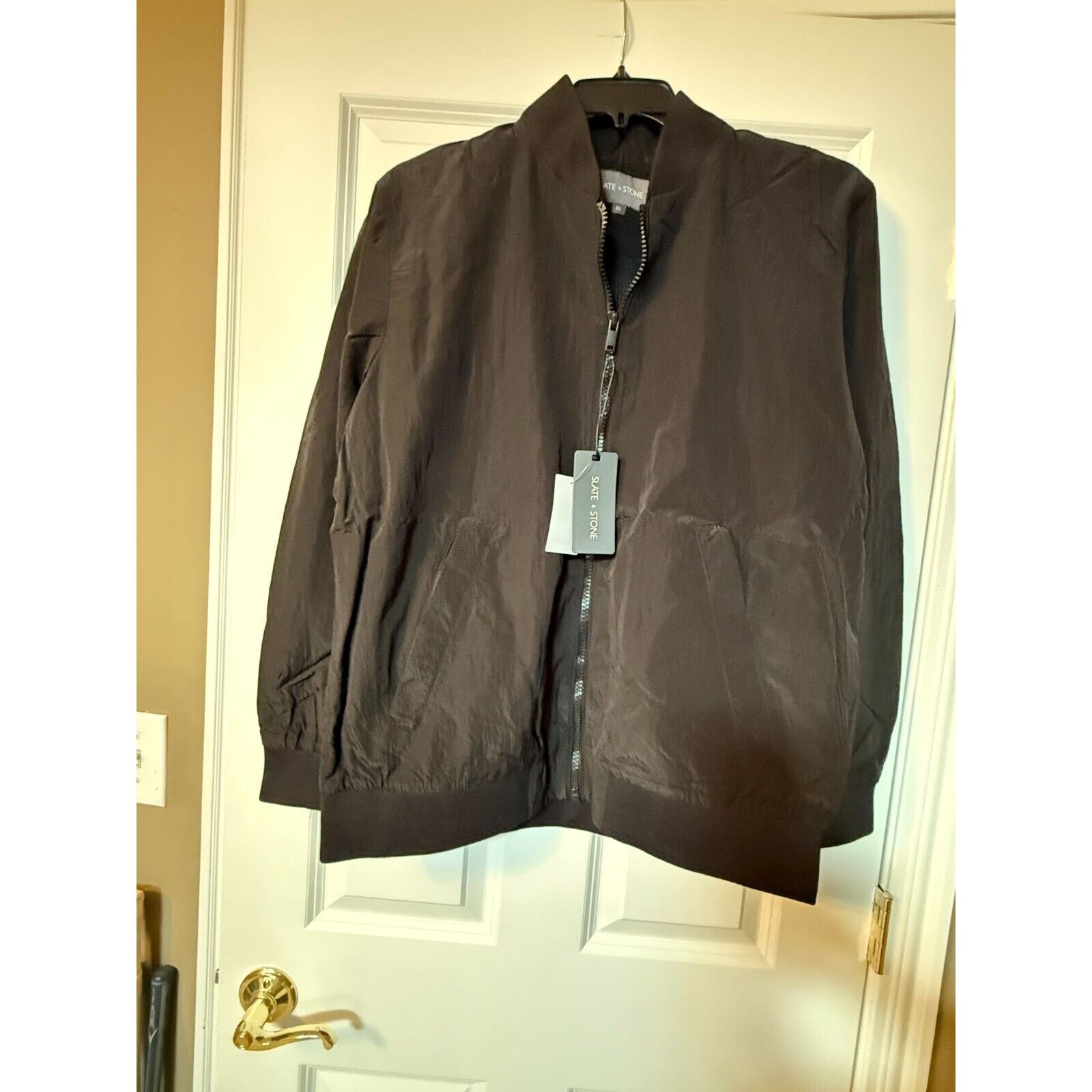 Slate & Stone Slate & Stone Nylon Ripstop Bomber Jacket Black size XL New Size US XL / EU 56 / 4 - 4 Thumbnail