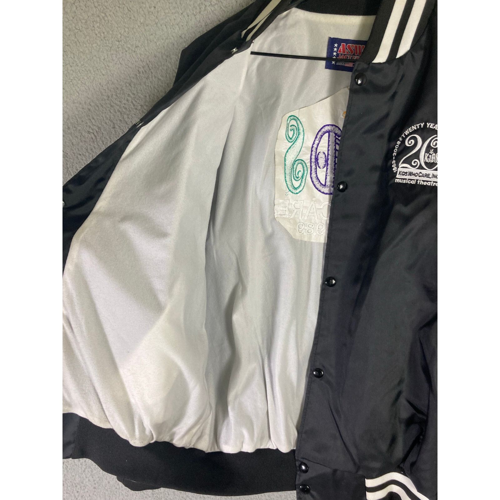 Vintage Vintage Kids Who Care Musical Theatre Jacket Black Size L Size US L / EU 52-54 / 3 - 10 Thumbnail