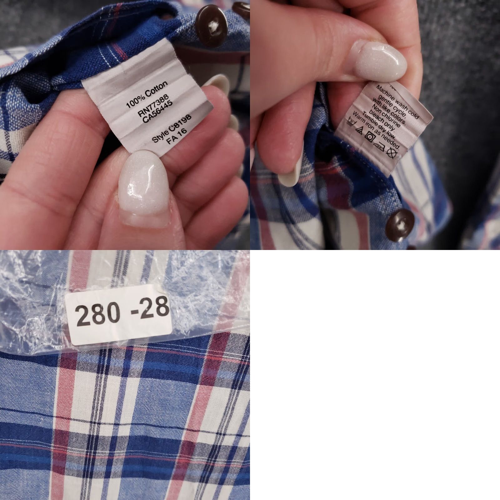 J.Crew J Crew Shirt Mens M Medium Blue Homespun Plaid Long Sleeve Slim Fit Button Down Size US M / EU 48-50 / 2 - 8 Thumbnail