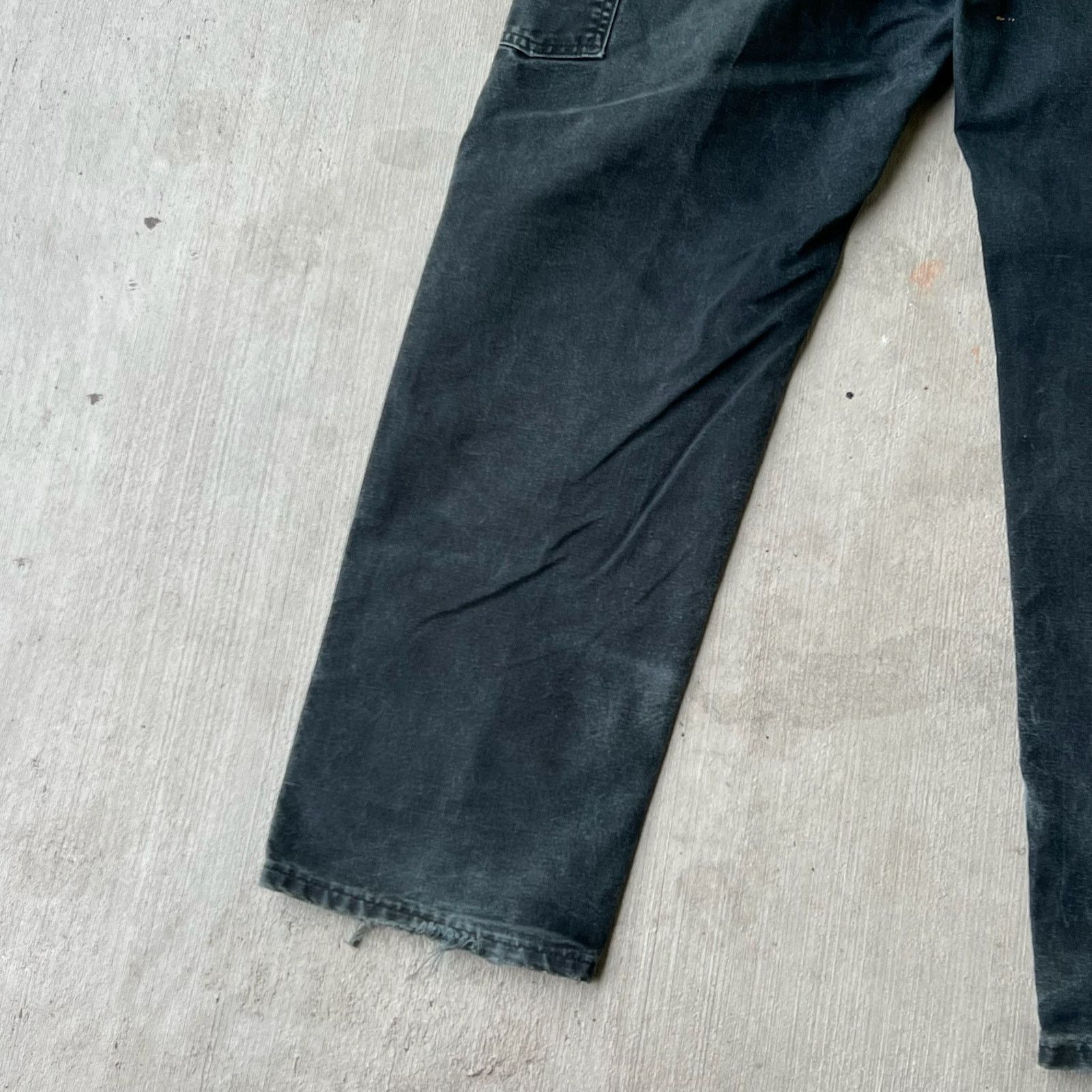 Carhartt × Vintage Carhartt faded black double knee work wear carpenter pants Size US 35 - 12 Thumbnail