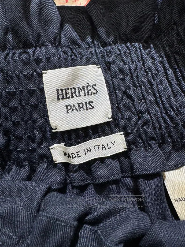 Hermes Hermes Ruched Pleated Skirt Twill Size 25" / US 0 / IT 36 - 7 Thumbnail