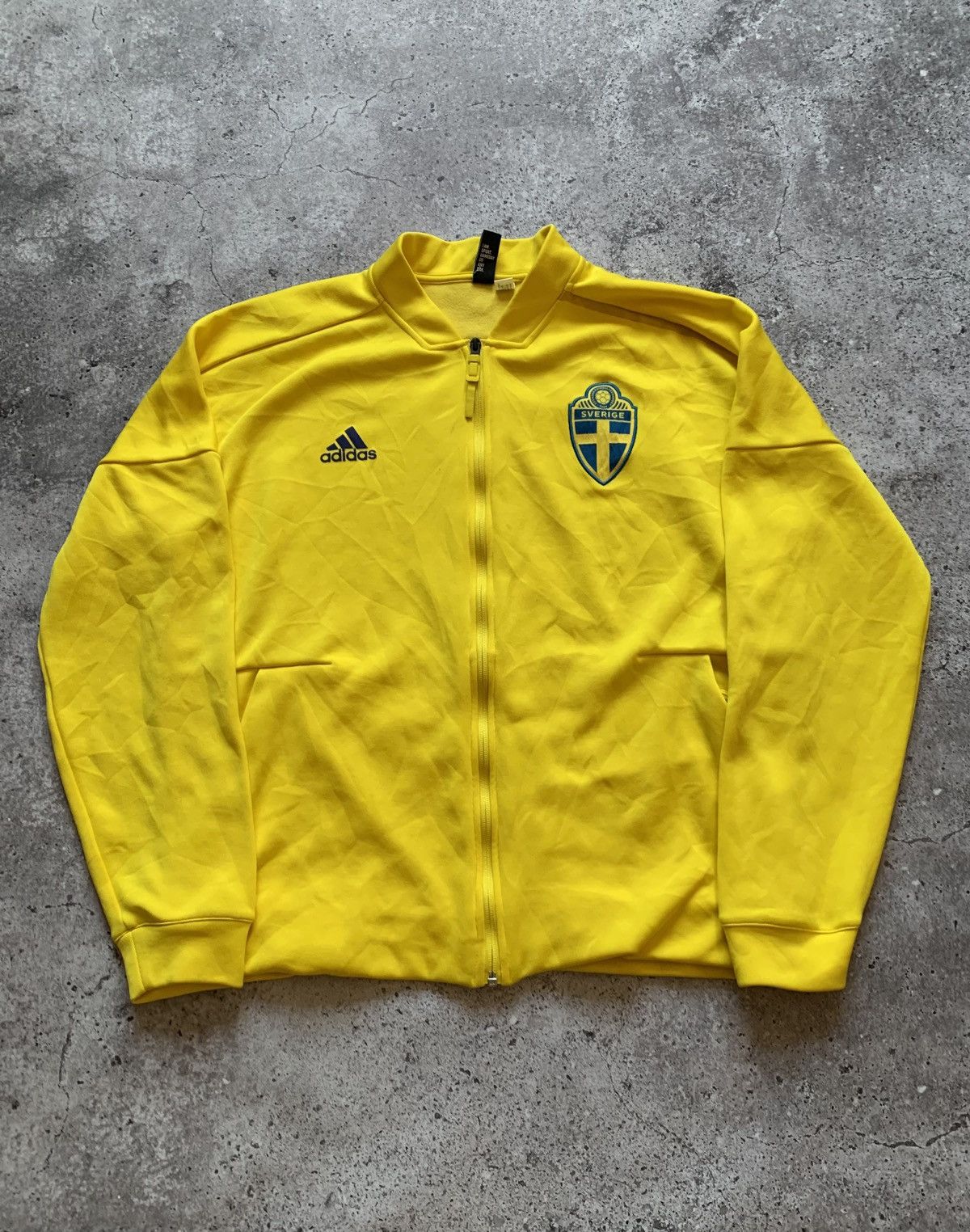 Adidas 🔥ADIDAS SWEDEN 2018 TRACK TOP BLOCKCORE JACKET Size US XL / EU 56 / 4 - 1 Thumbnail