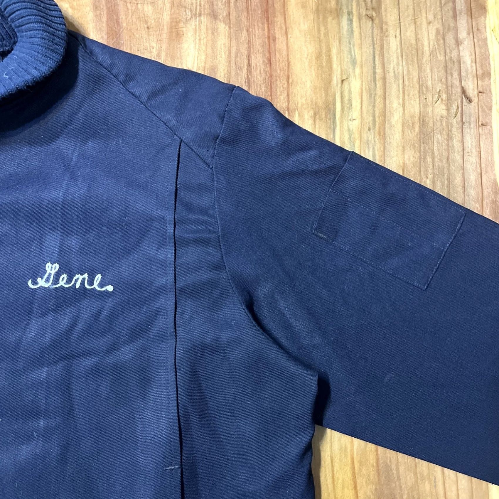 Vintage VINTAGE Unitog 50s Jacket Mens Blue 42 Workwear Embroidered Dura-Press Bomber Jacket A4-29 Size US XS / EU 42 / 0 - 5 Thumbnail